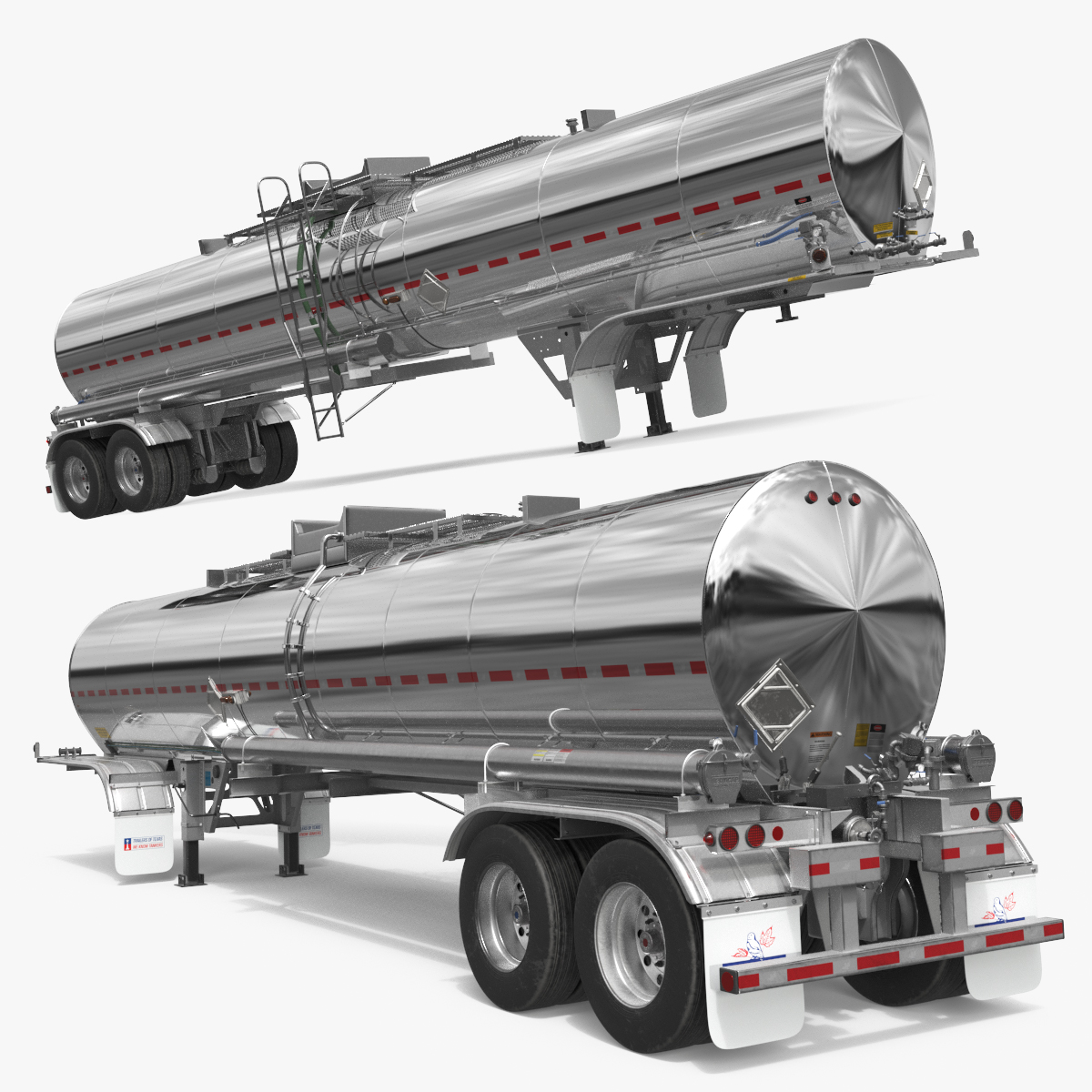 Tank Trailer 3D model preview