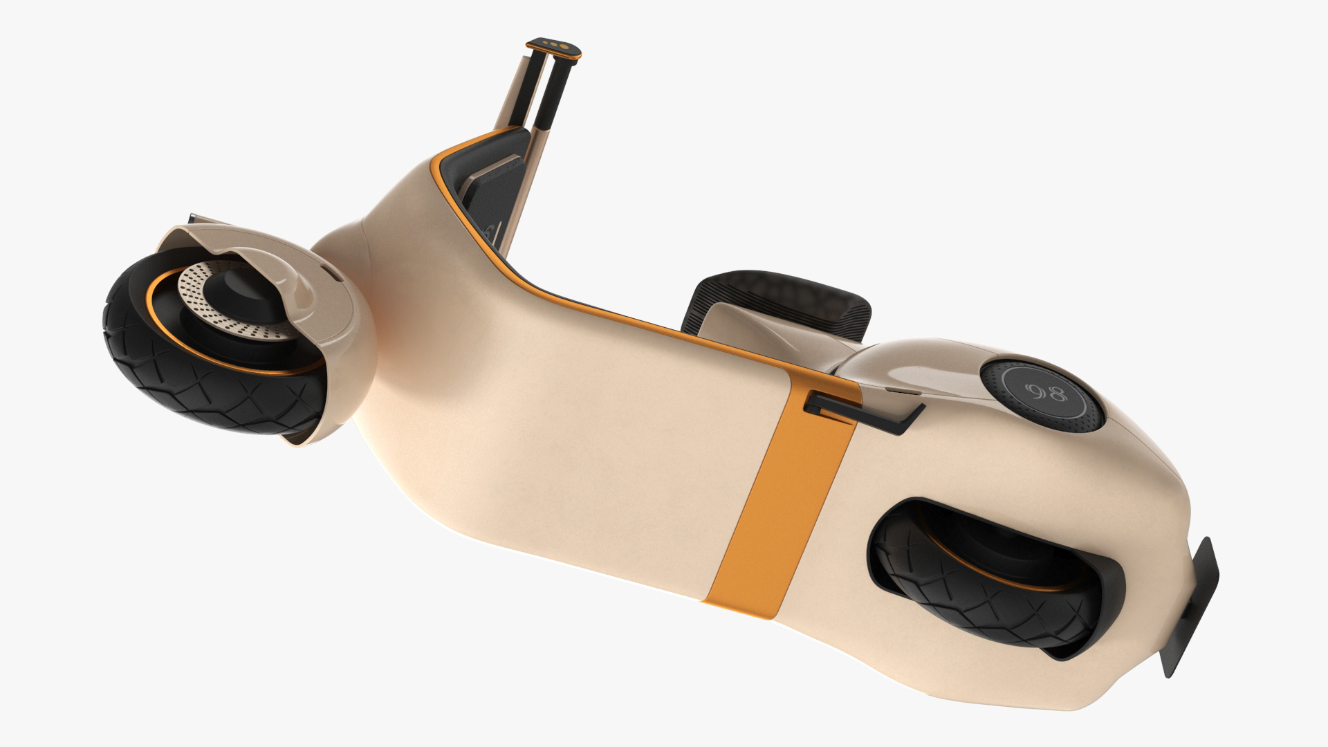 3D Electric Scooter Vespa 98 Beige