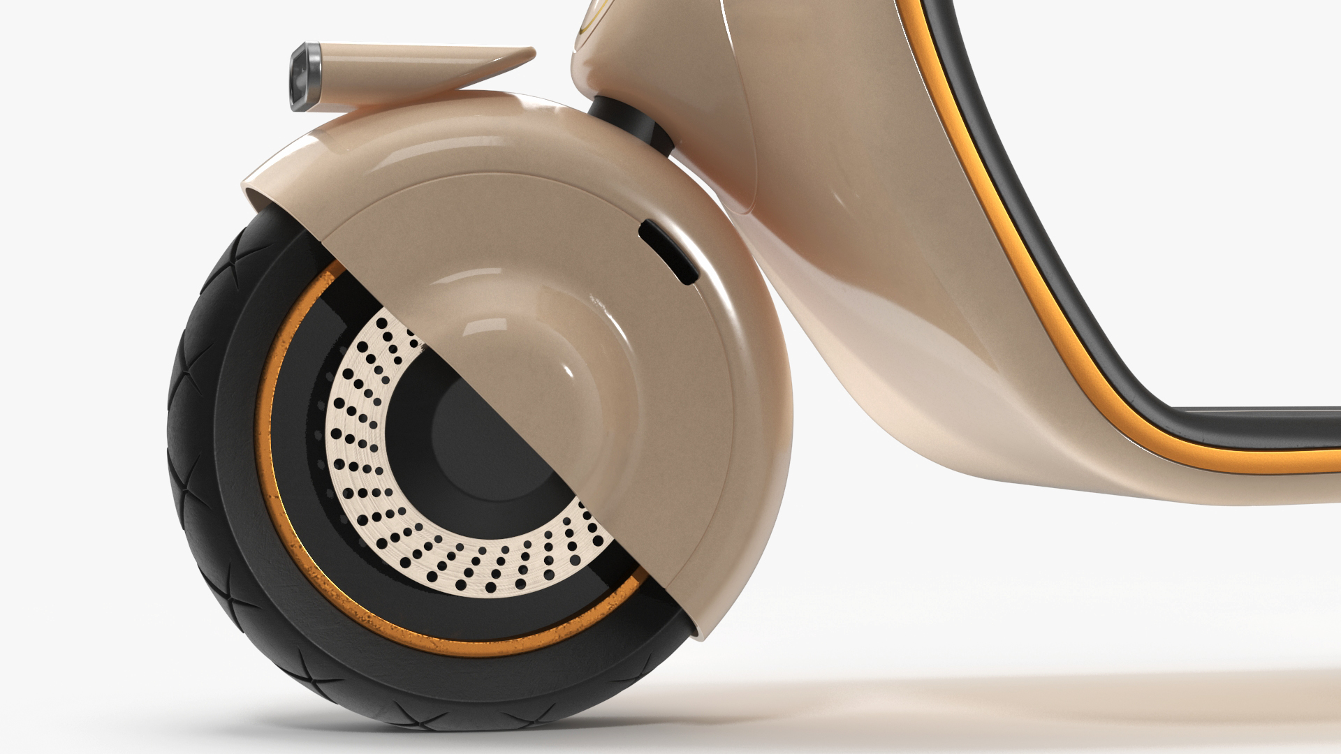 3D Electric Scooter Vespa 98 Beige