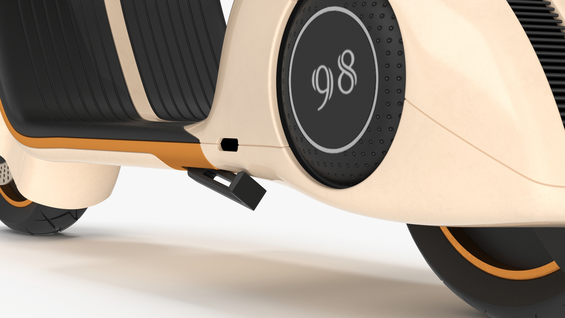 3D Electric Scooter Vespa 98 Beige