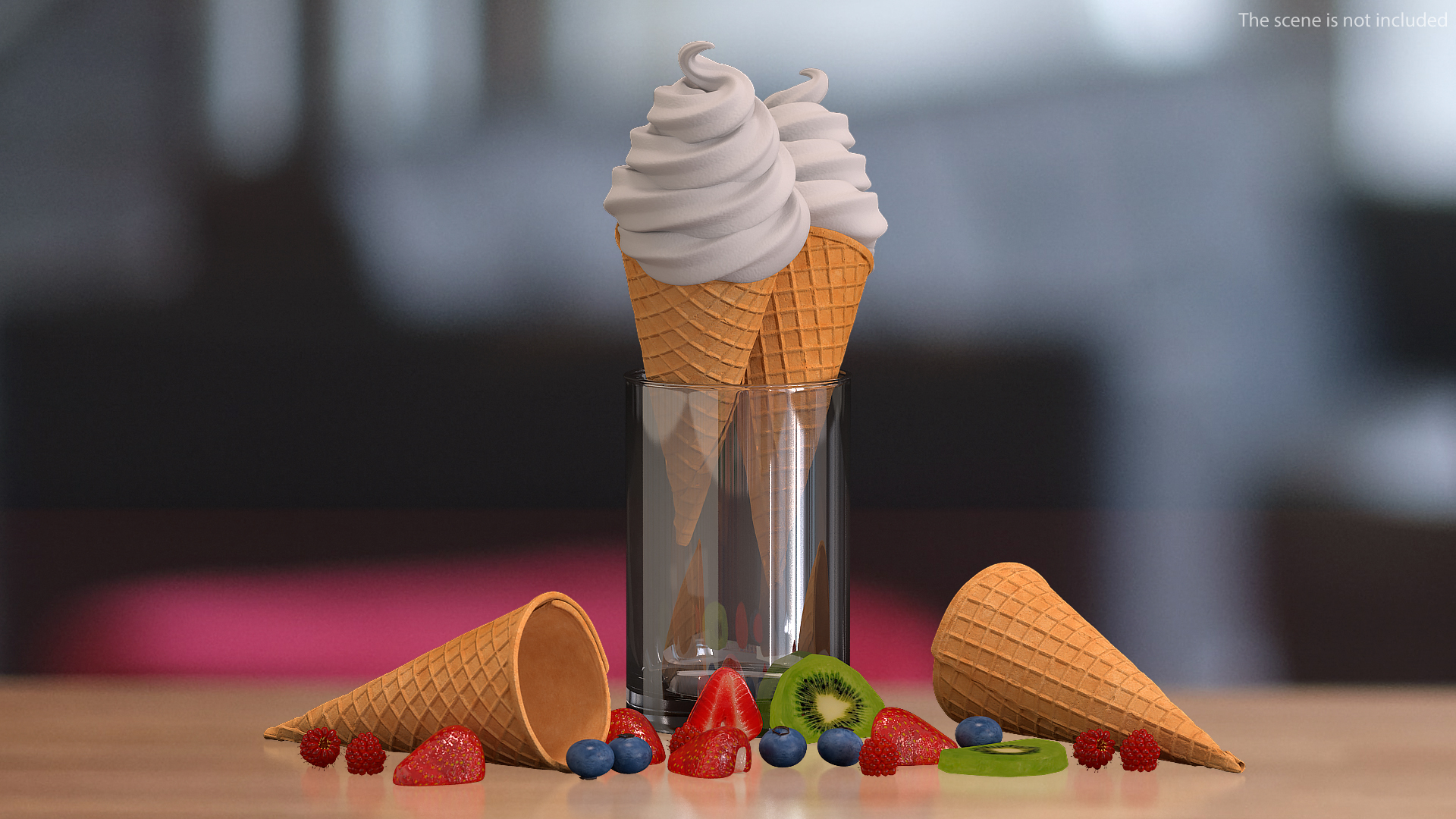 3D model Empty Ice Cream Cone