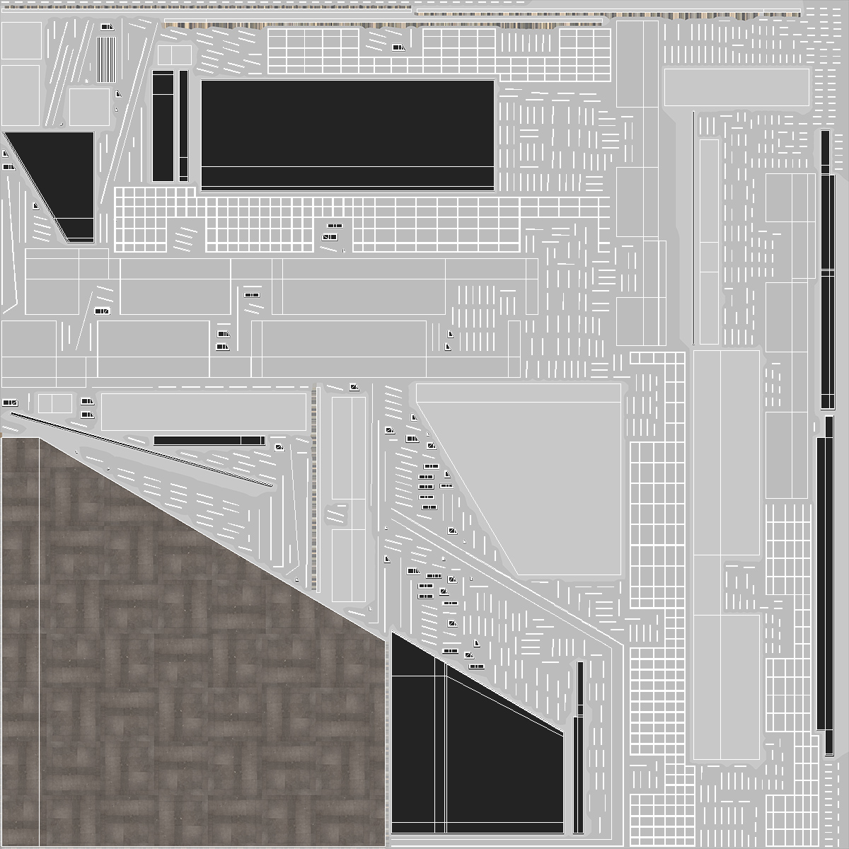 Airport Terminal Waiting Area 3D model