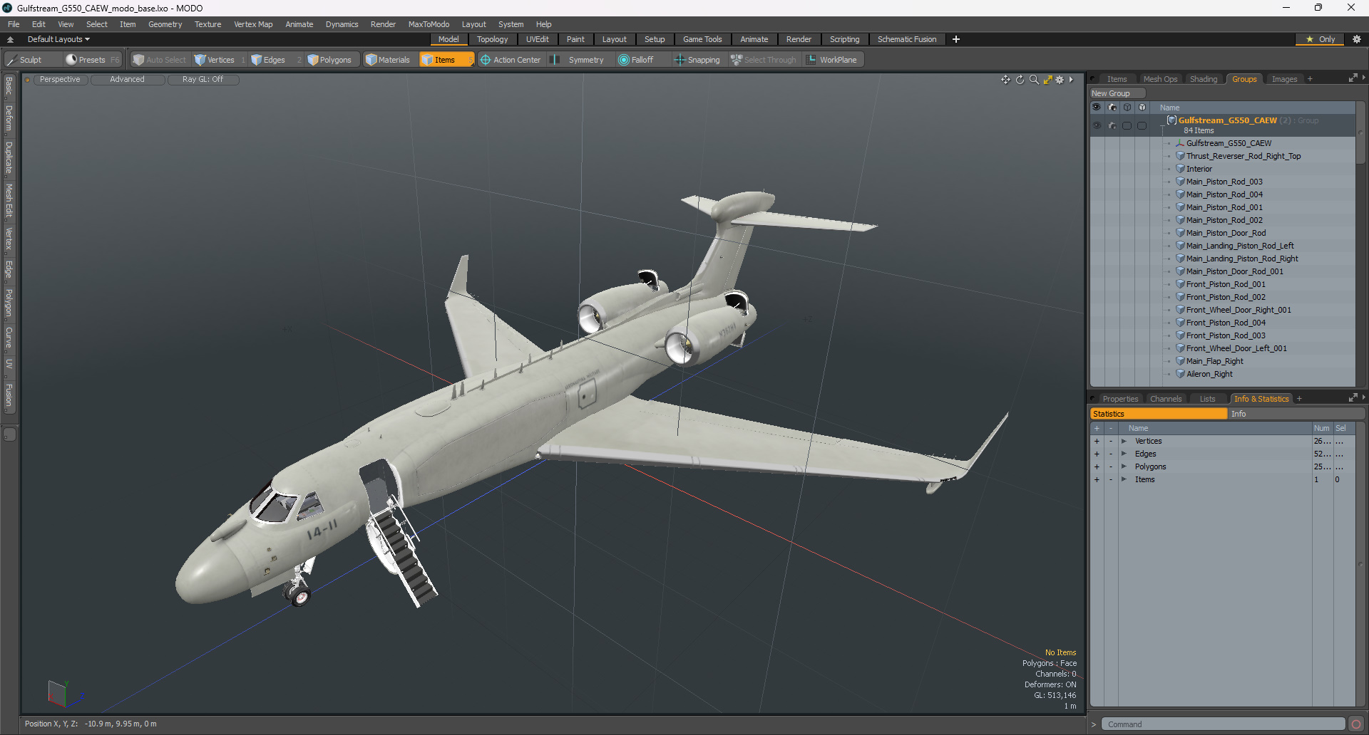 3D model Gulfstream G550 CAEW