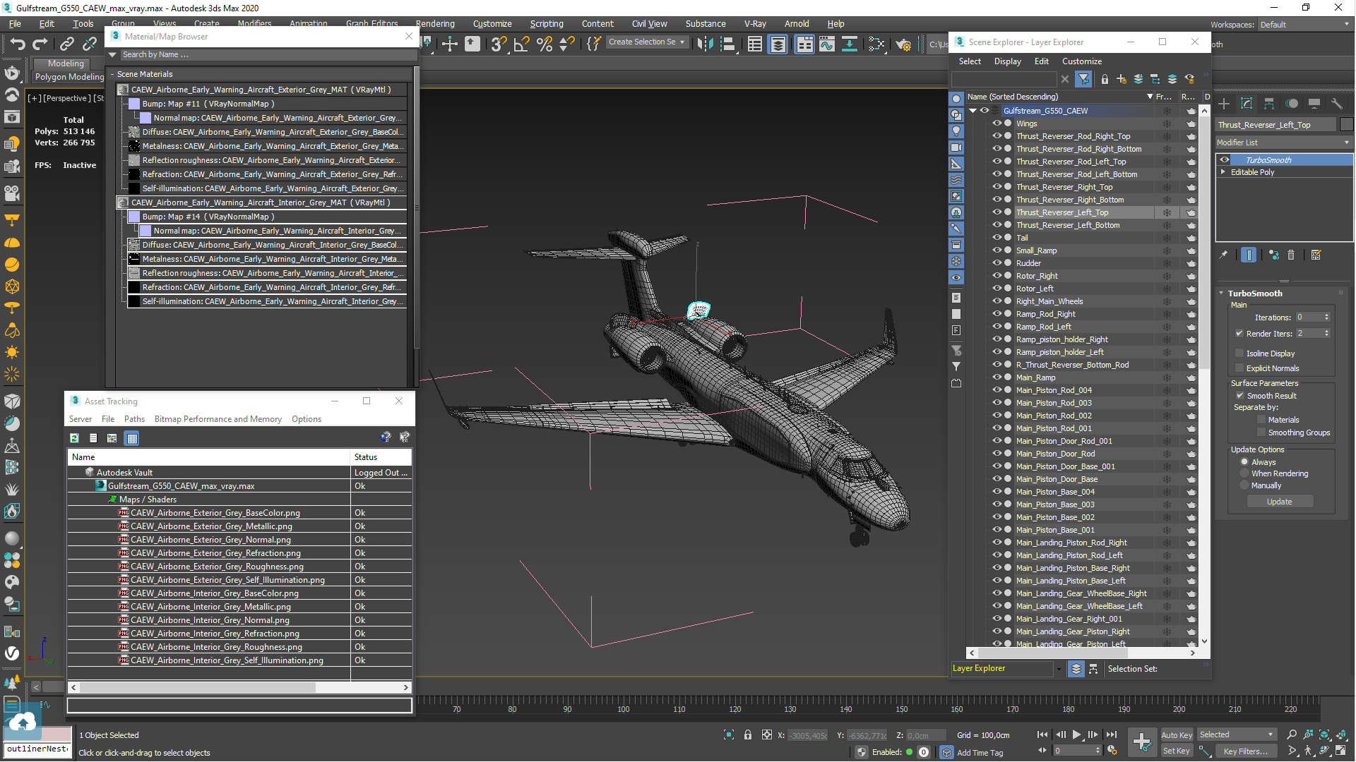 3D model Gulfstream G550 CAEW