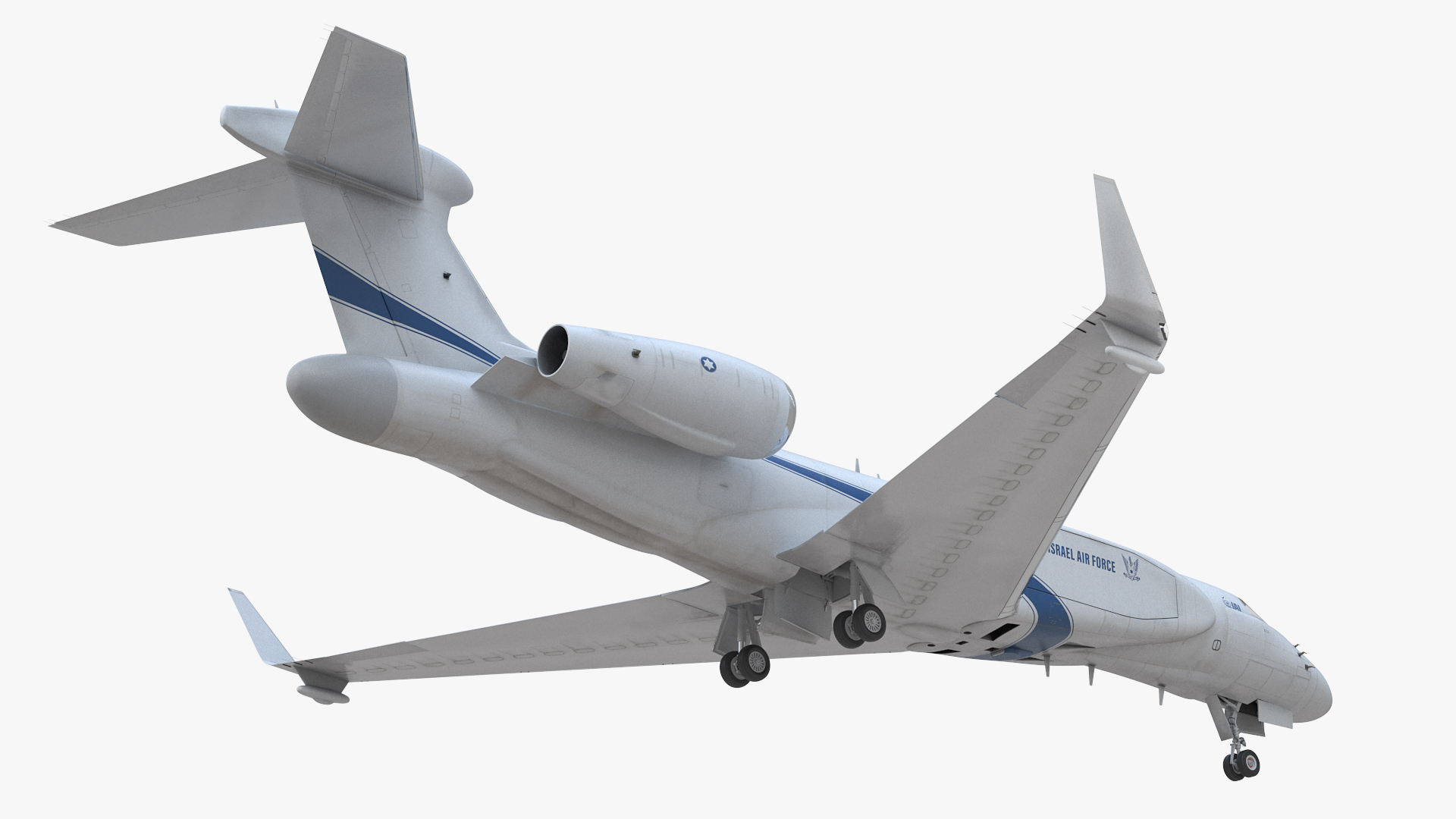 3D model CAEW G550 White in Takeoff Position
