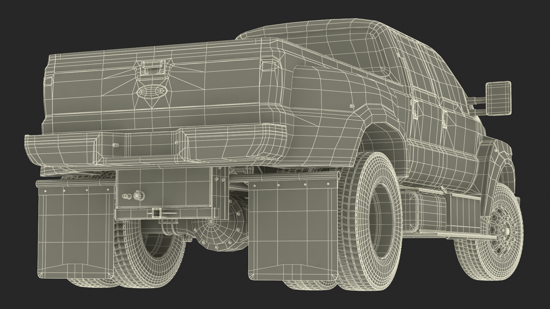 3D model Ford F-650 Supertrack Pickup Rigged