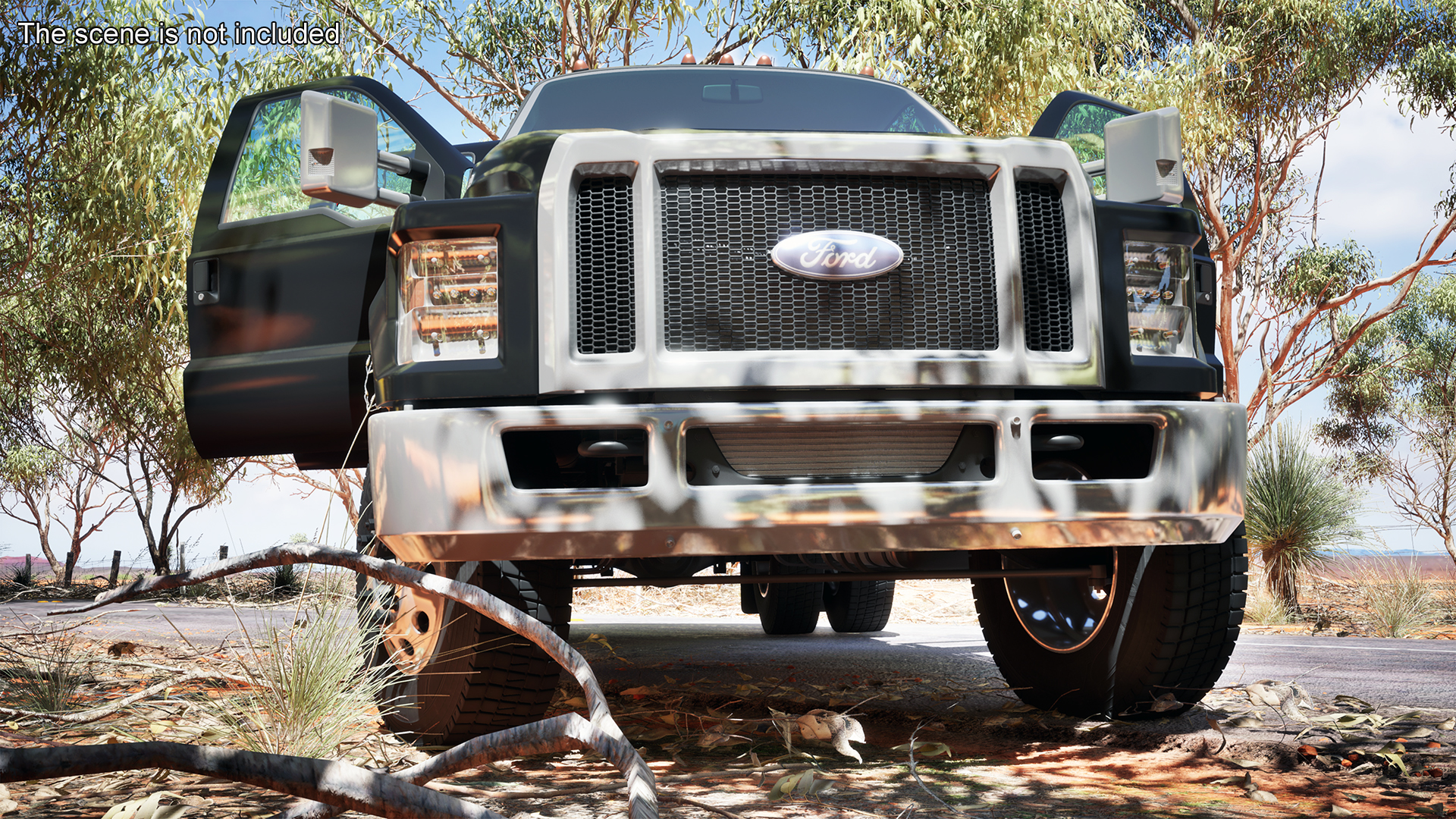 3D model Ford F-650 Supertrack Pickup Rigged