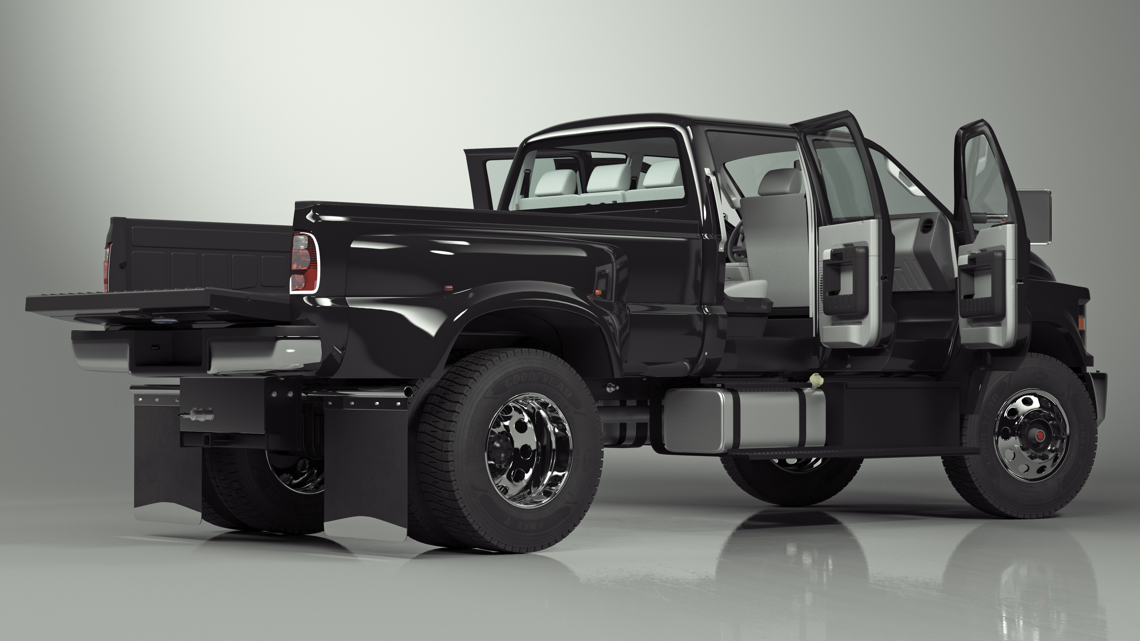 3D model Ford F-650 Supertrack Pickup Rigged