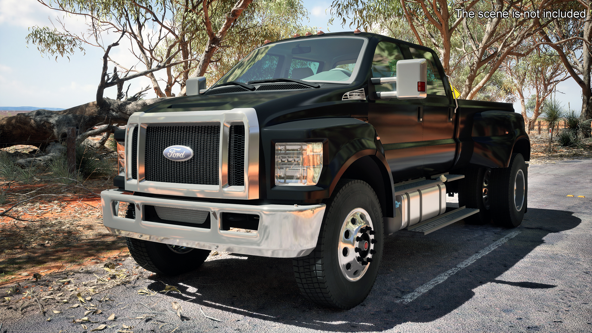 3D model Ford F-650 Supertrack Pickup Rigged