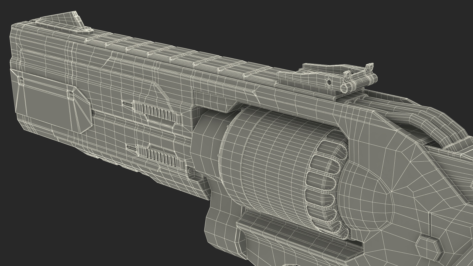 Futuristic Gun 3D model