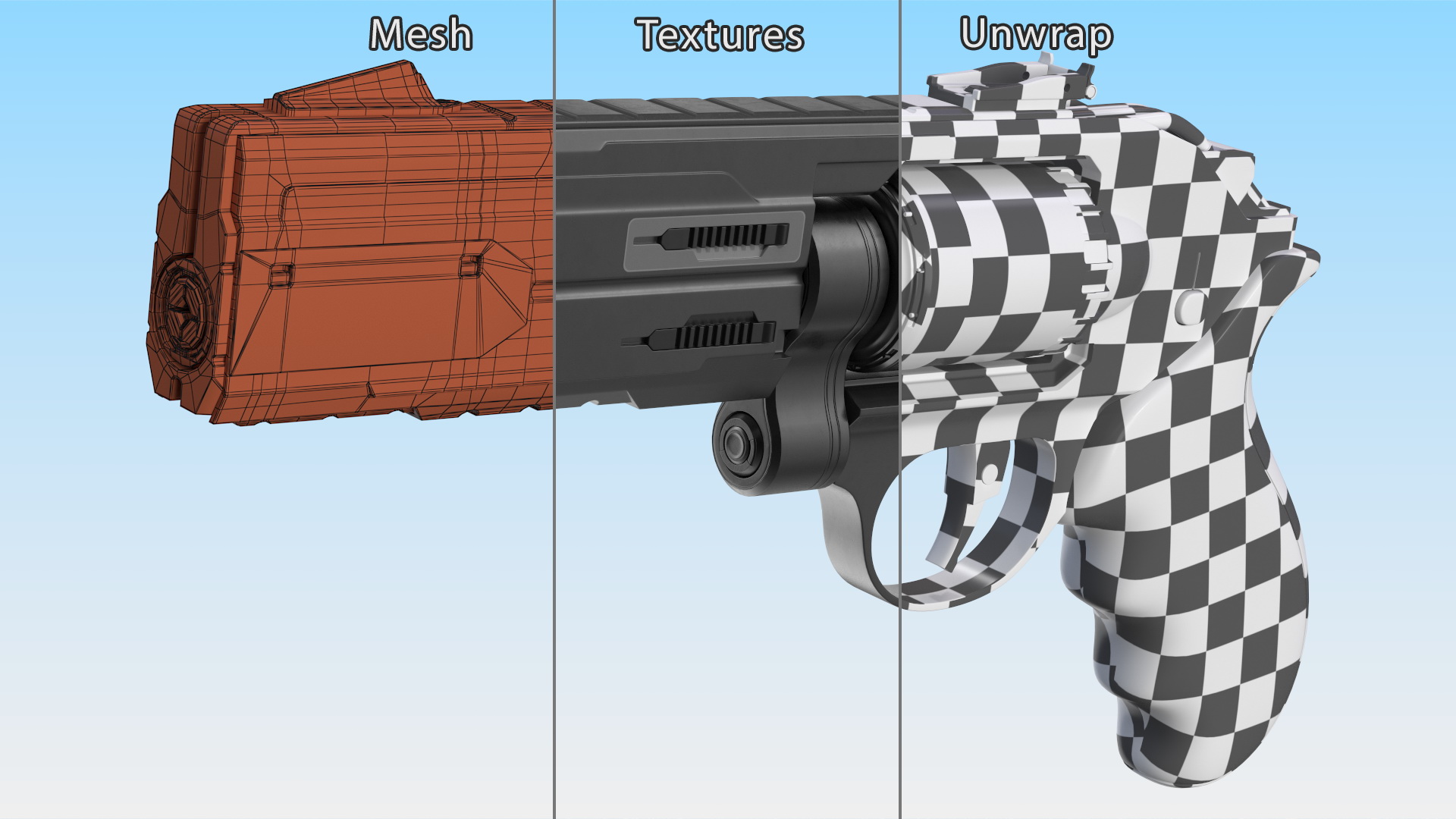Futuristic Gun 3D model