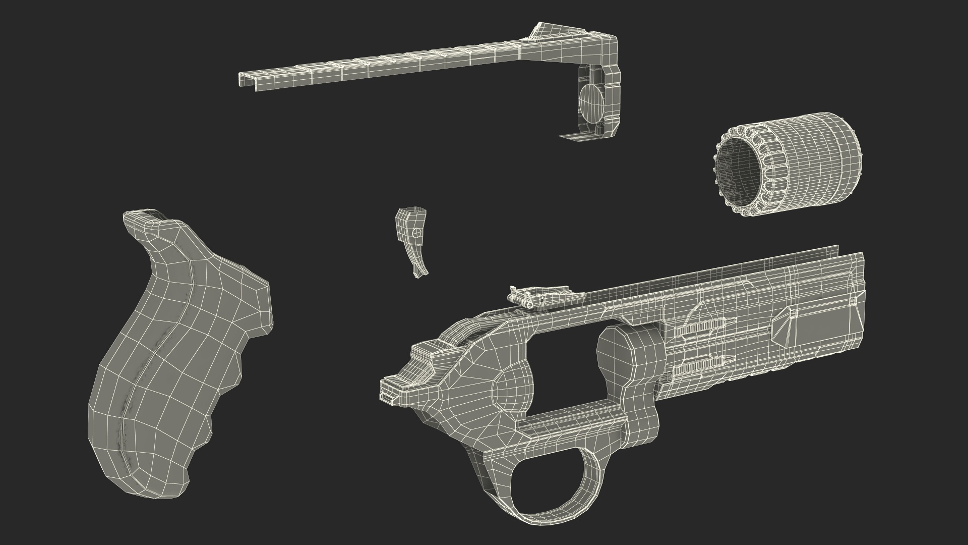 Futuristic Gun 3D model