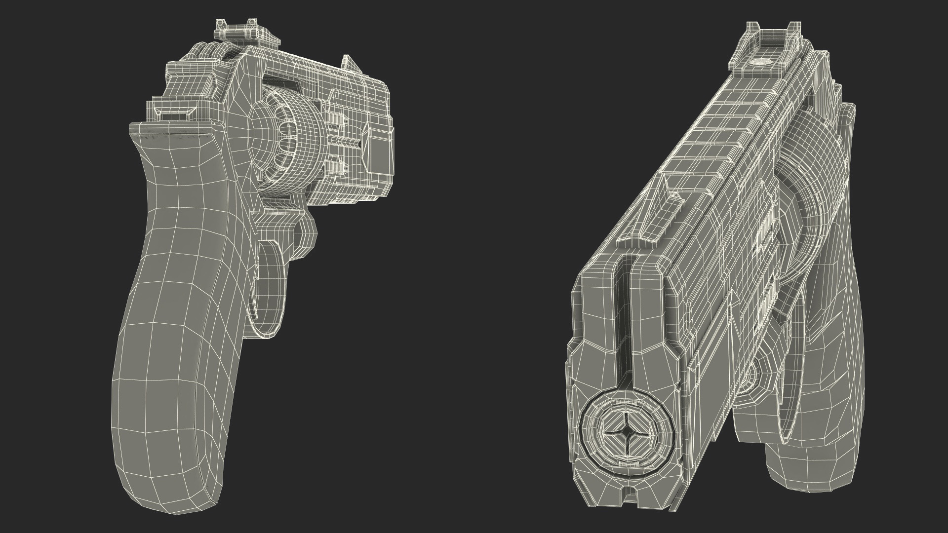 Futuristic Gun 3D model