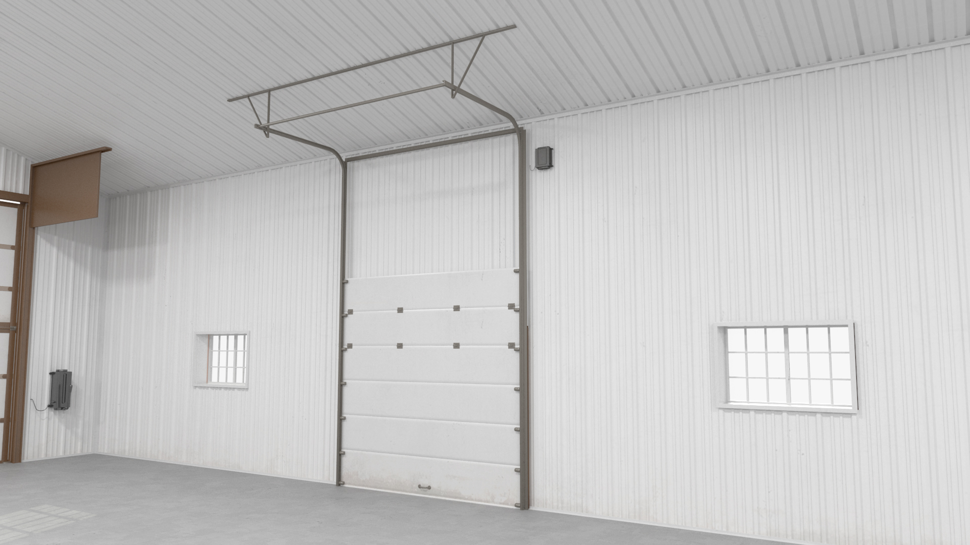 3D model Compact Airplane Hangar Rigged