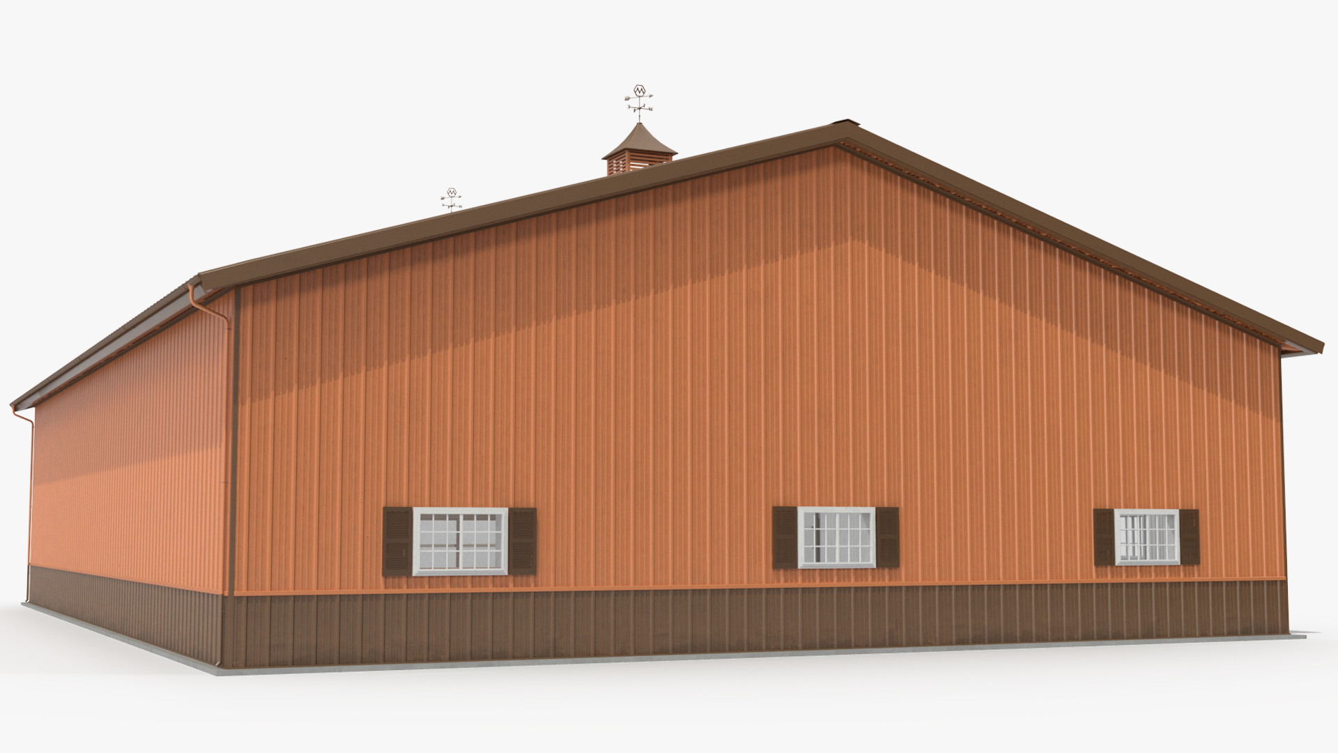 3D model Compact Airplane Hangar Rigged