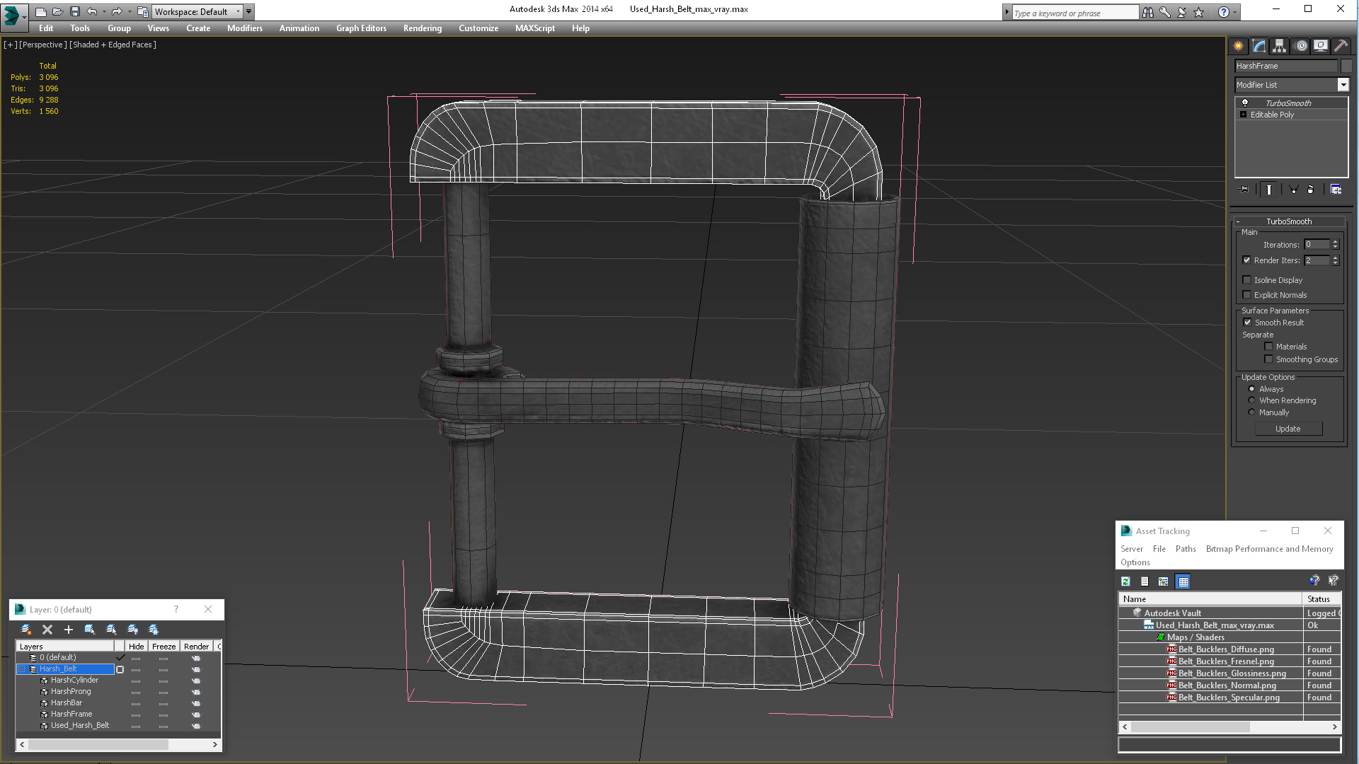 3D model Used Harsh Belt