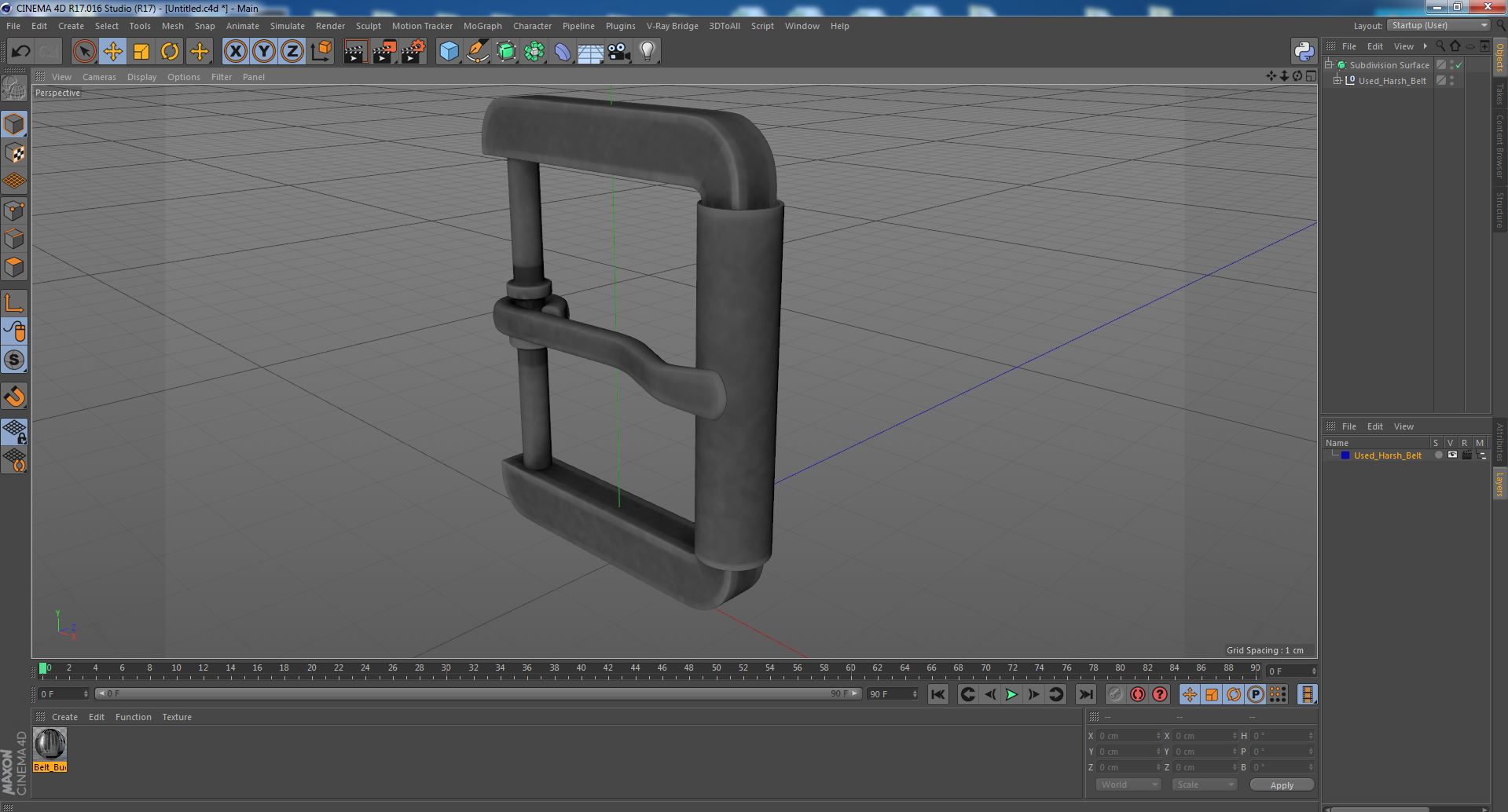 3D model Used Harsh Belt