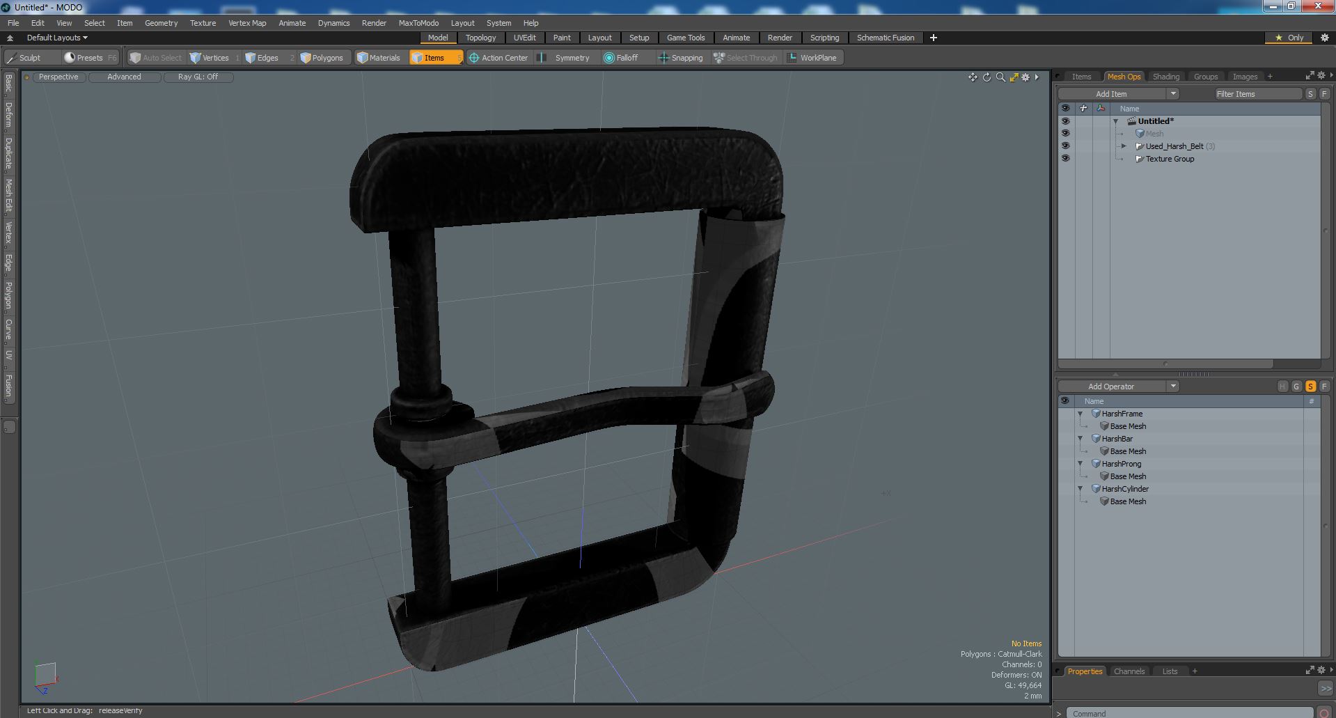 3D model Used Harsh Belt