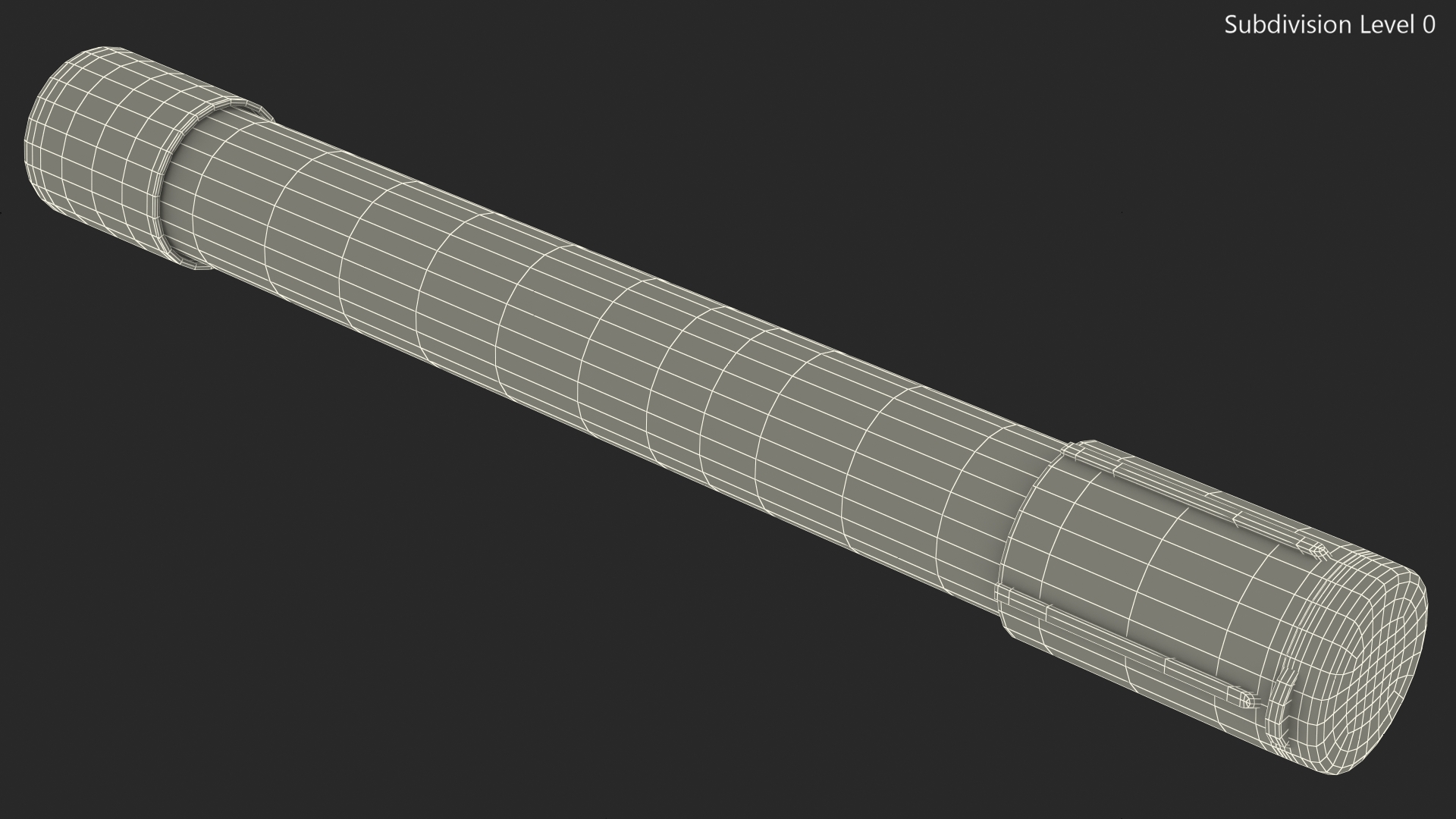 3D Hand Held Marine Red Signal Flare model