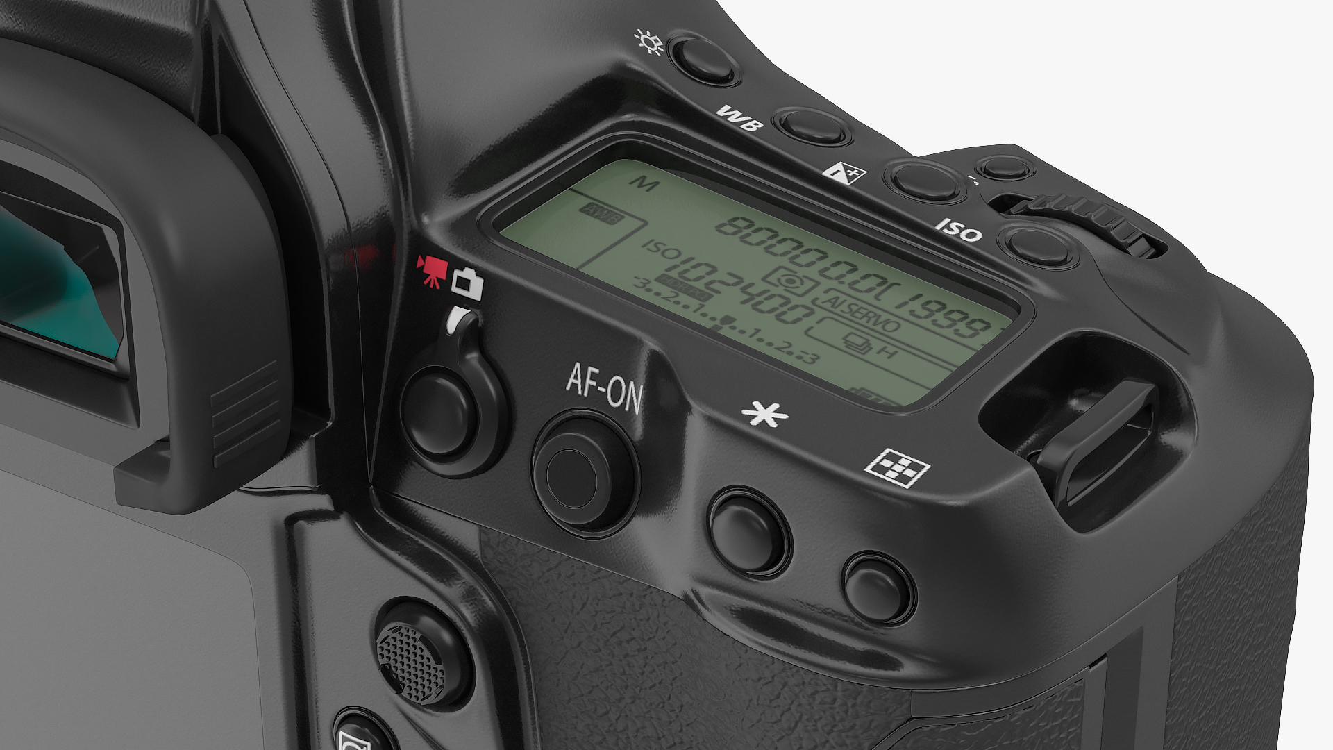 3D Canon EOS 1DX MarkIII DSLR Camera model