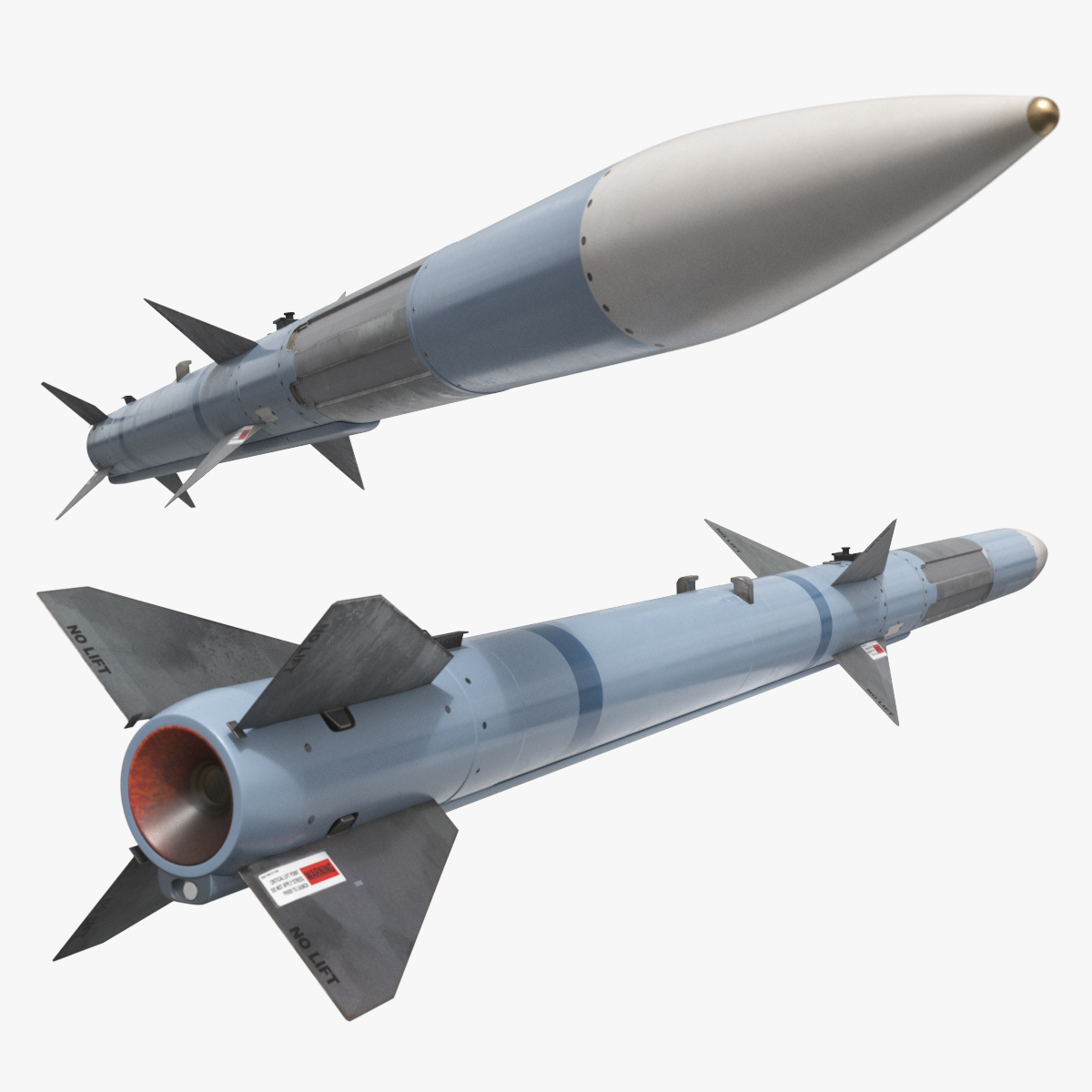 Active Radar Air Missile 3D model preview