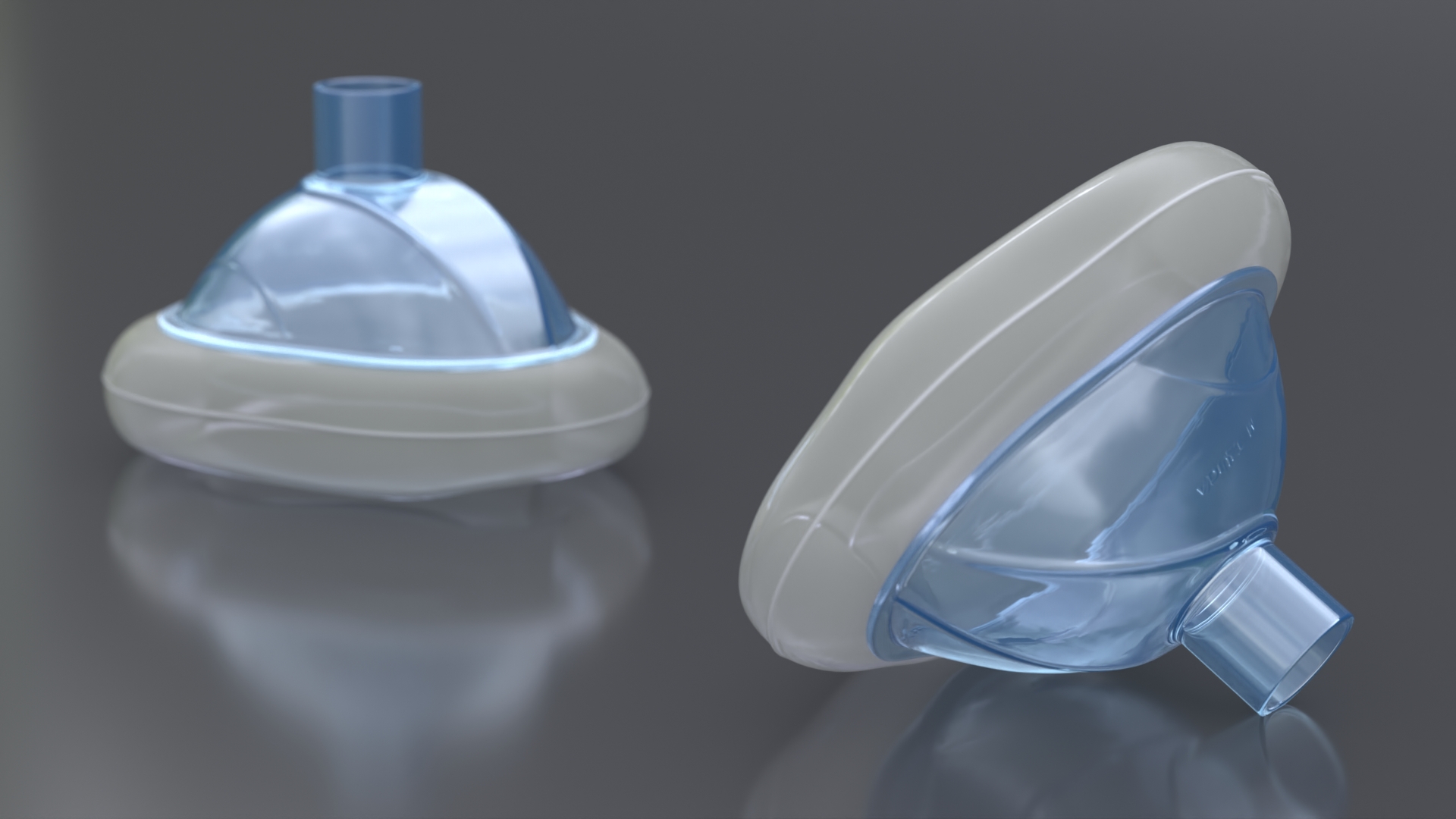 Adult CPR Face Mask 3D model