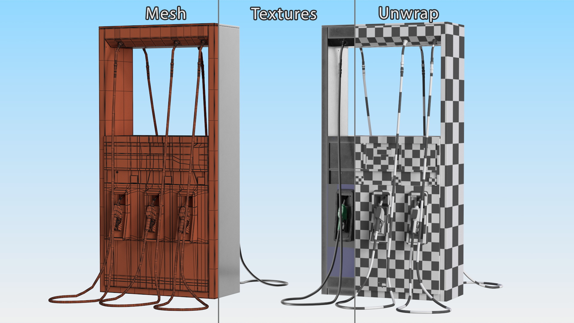 Gas Pump Black 3D model