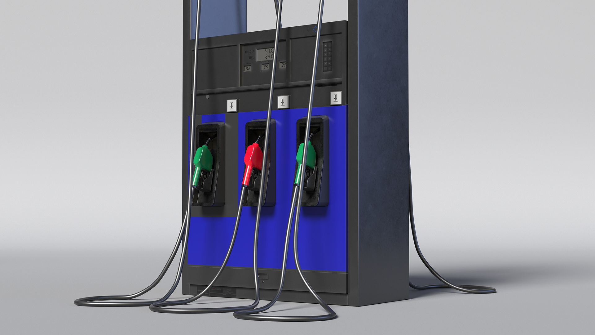 Gas Pump Black 3D model