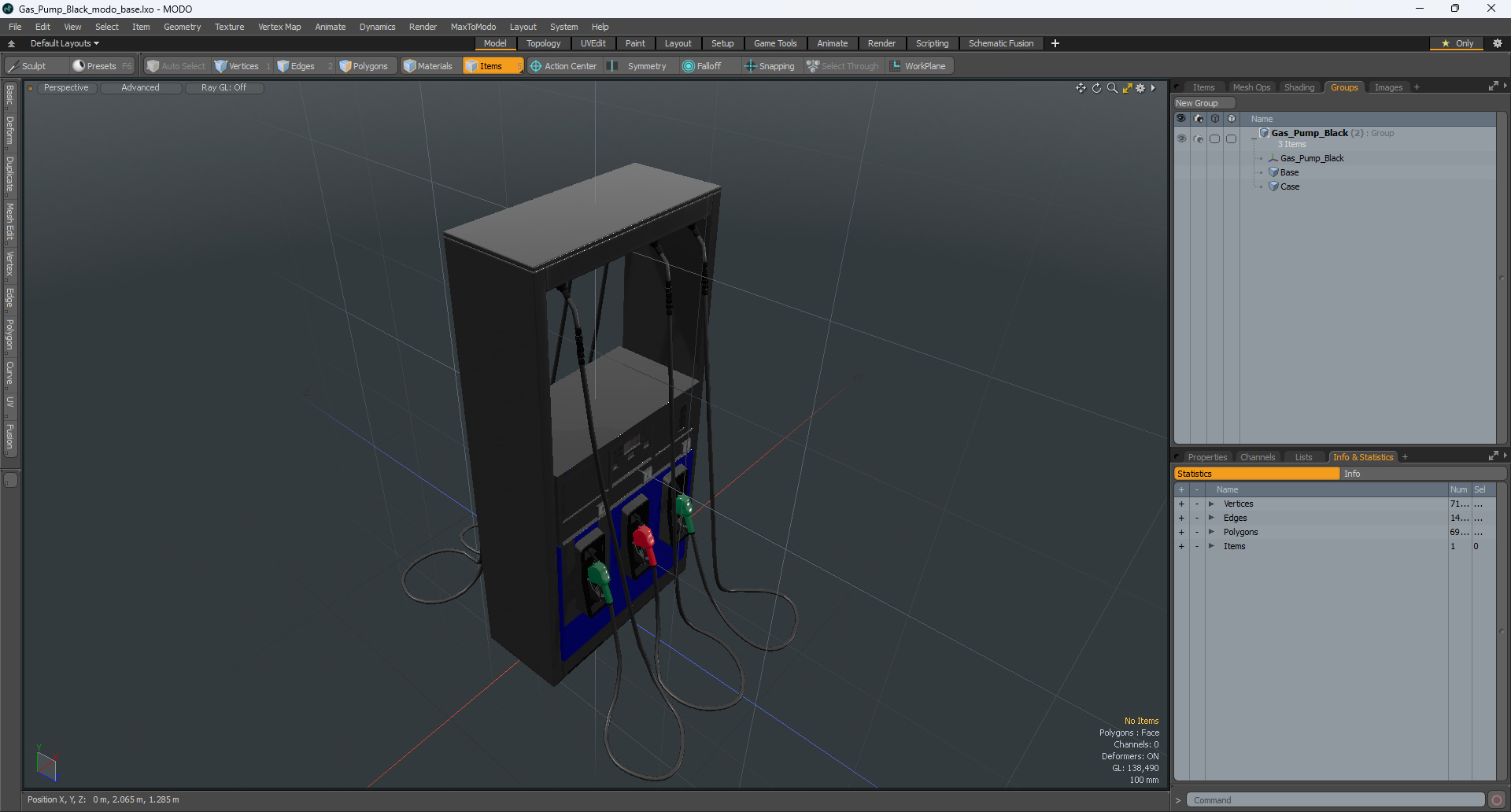 Gas Pump Black 3D model