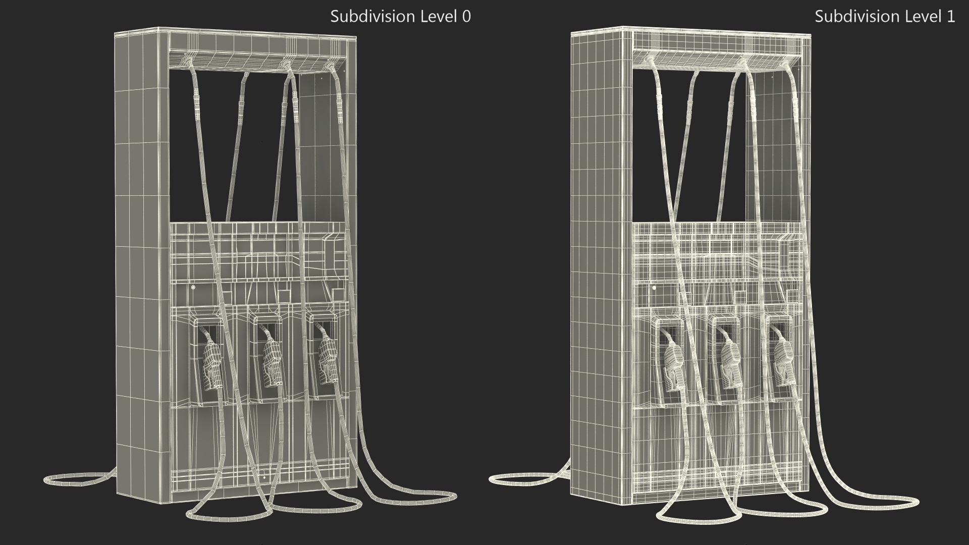 Gas Pump Black 3D model
