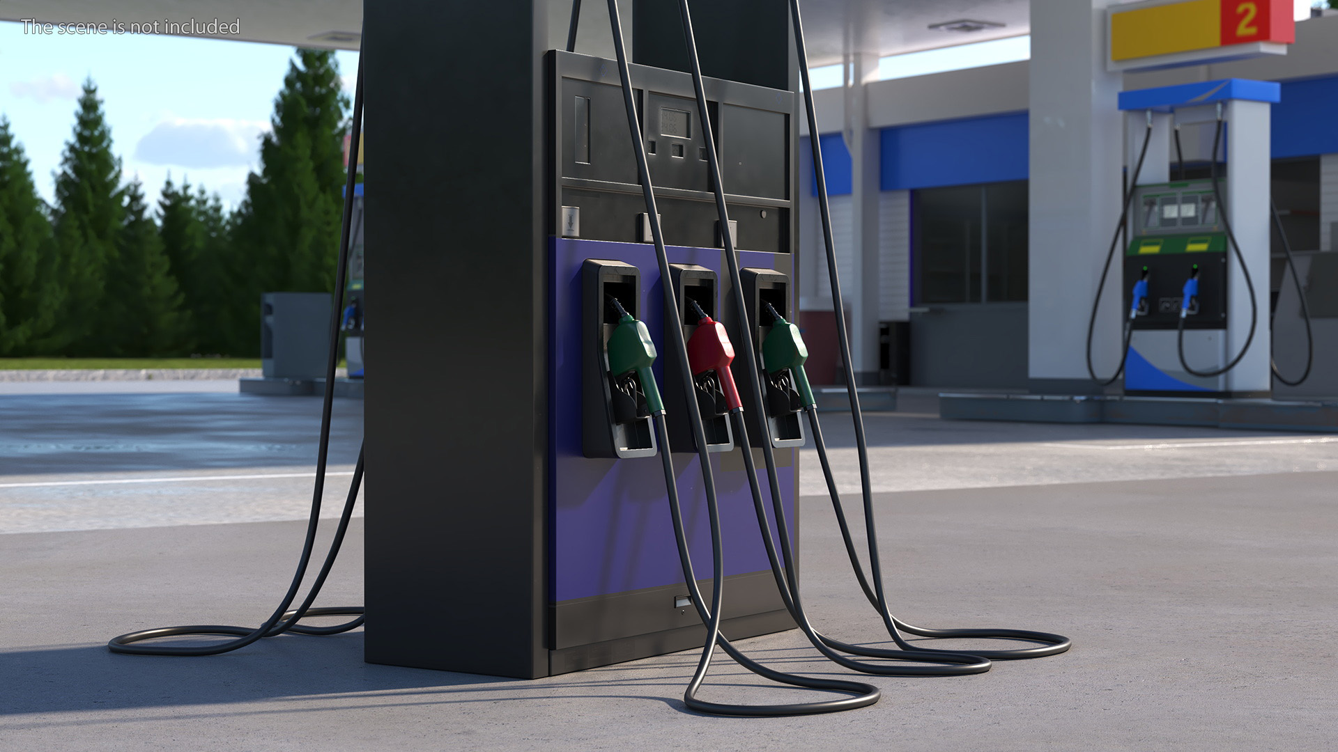 Gas Pump Black 3D model