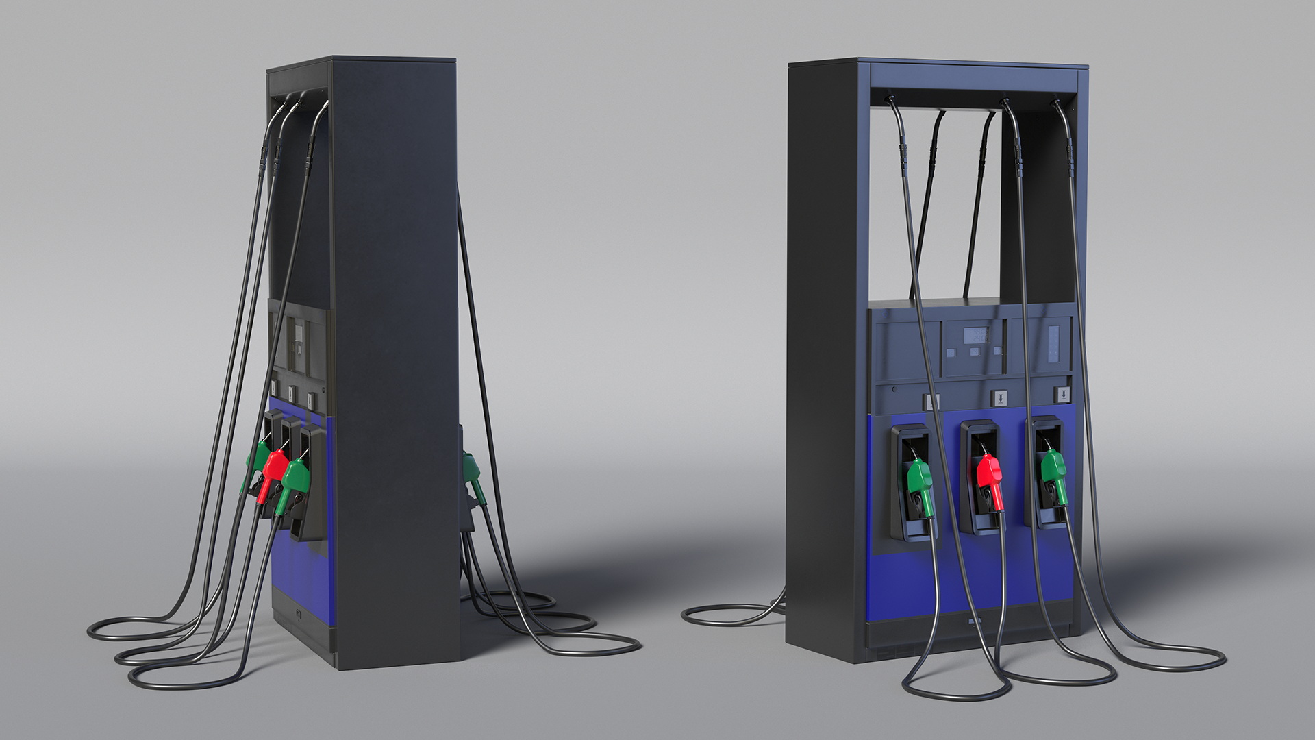 Gas Pump Black 3D model