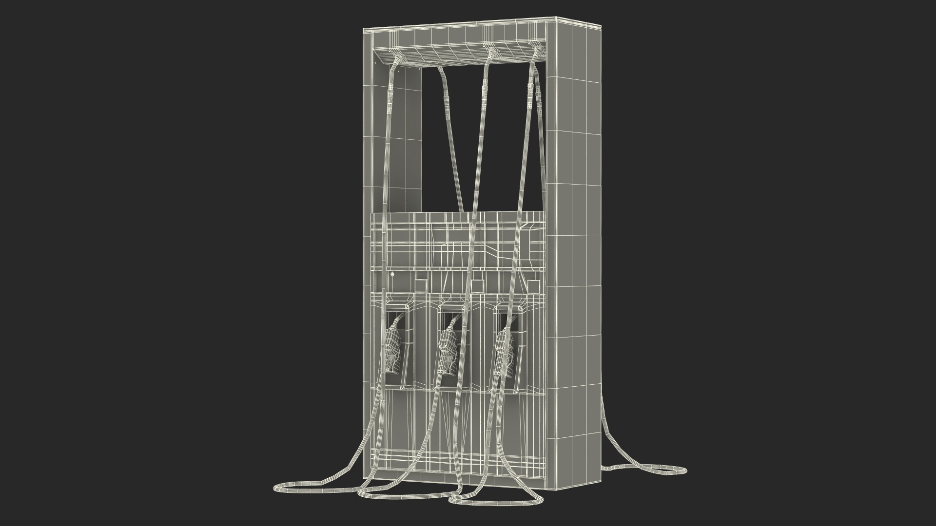 Gas Pump Black 3D model