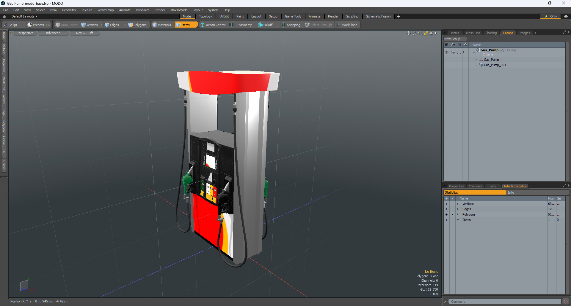 3D model Gas Pump