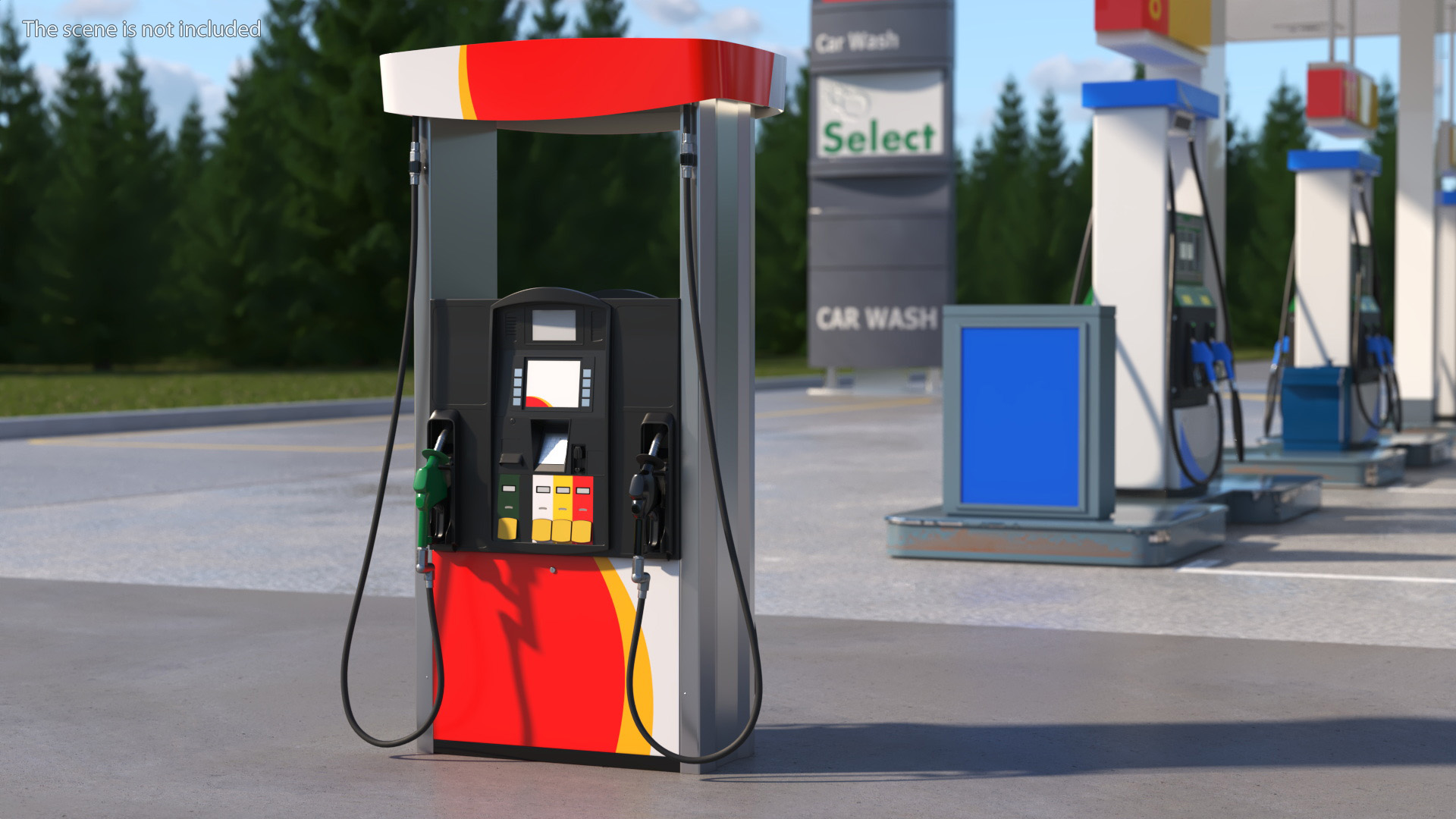3D model Gas Pump