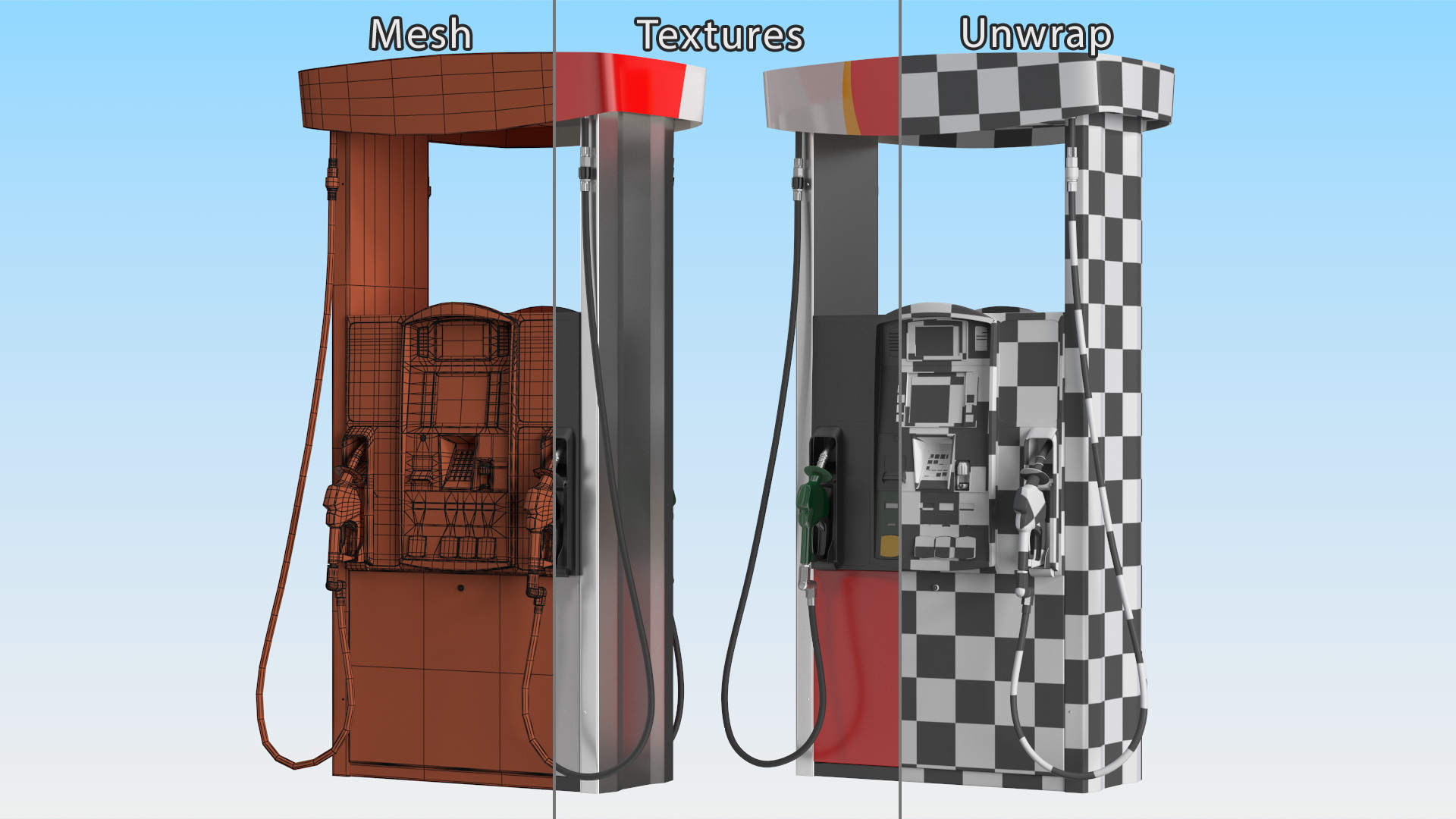 3D model Gas Pump