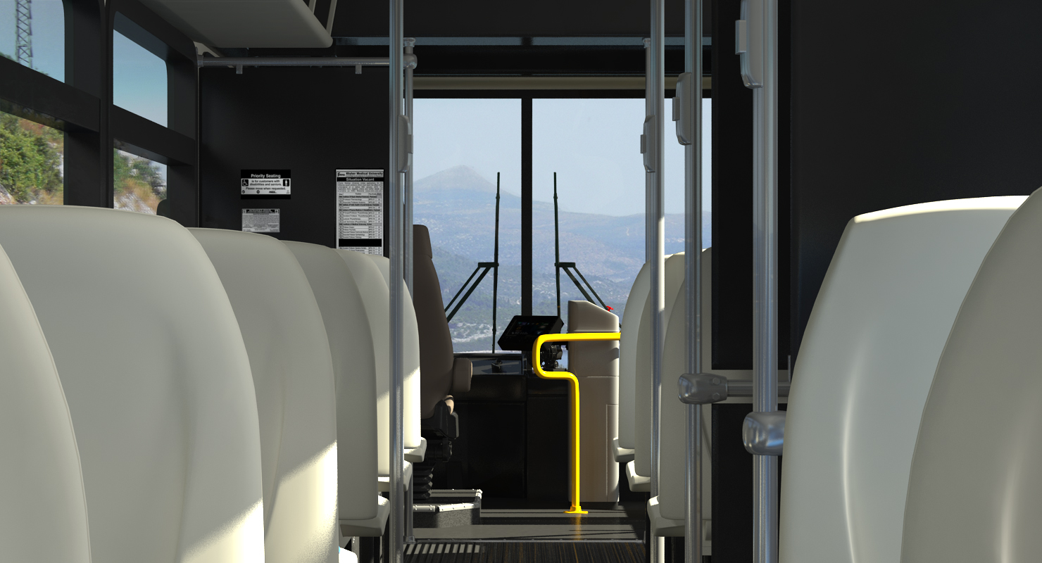 3D model Bus Nabi Model 416 Rigged