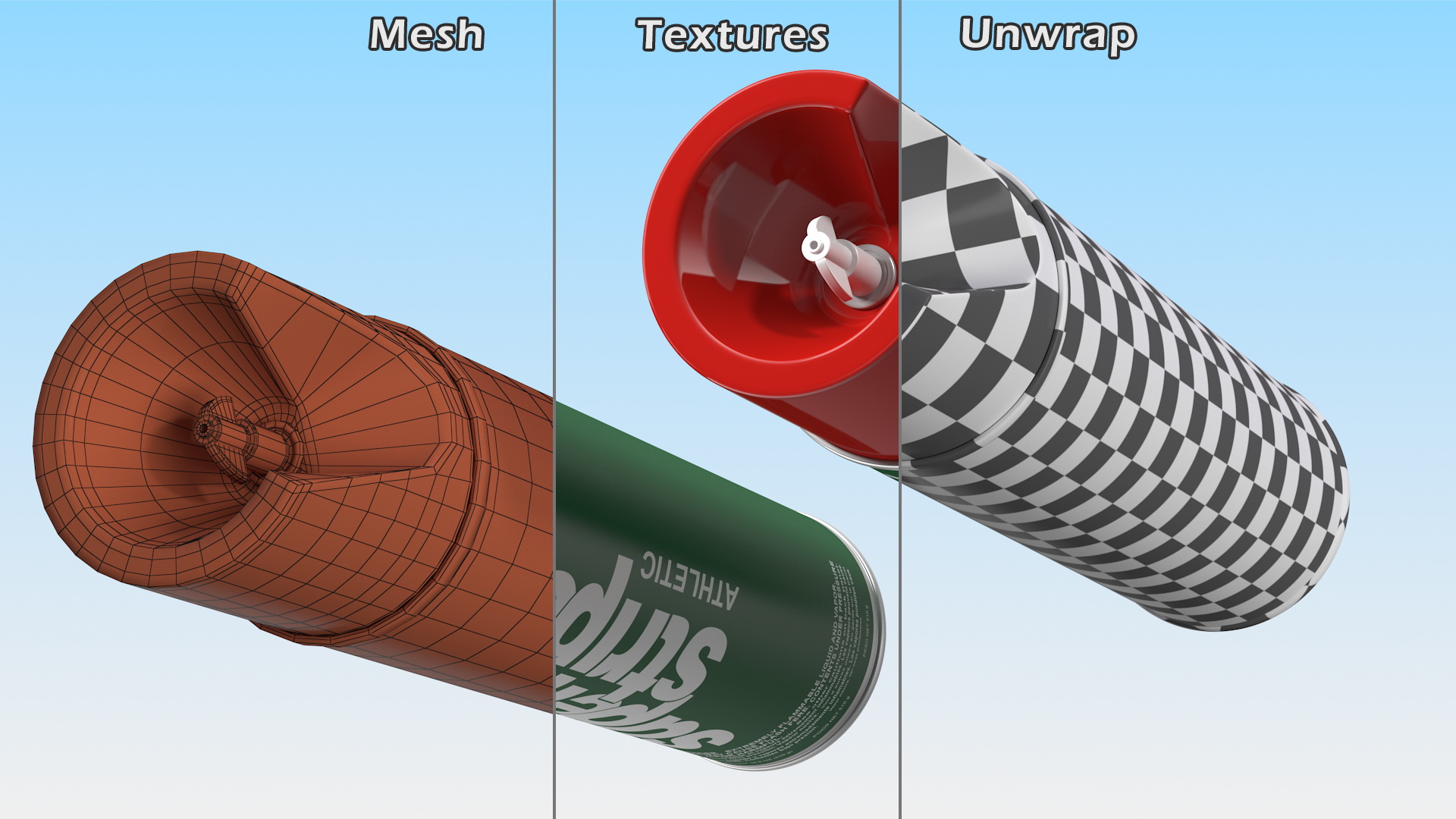 3D Fox Valley Super Stripe Athletic Paint model
