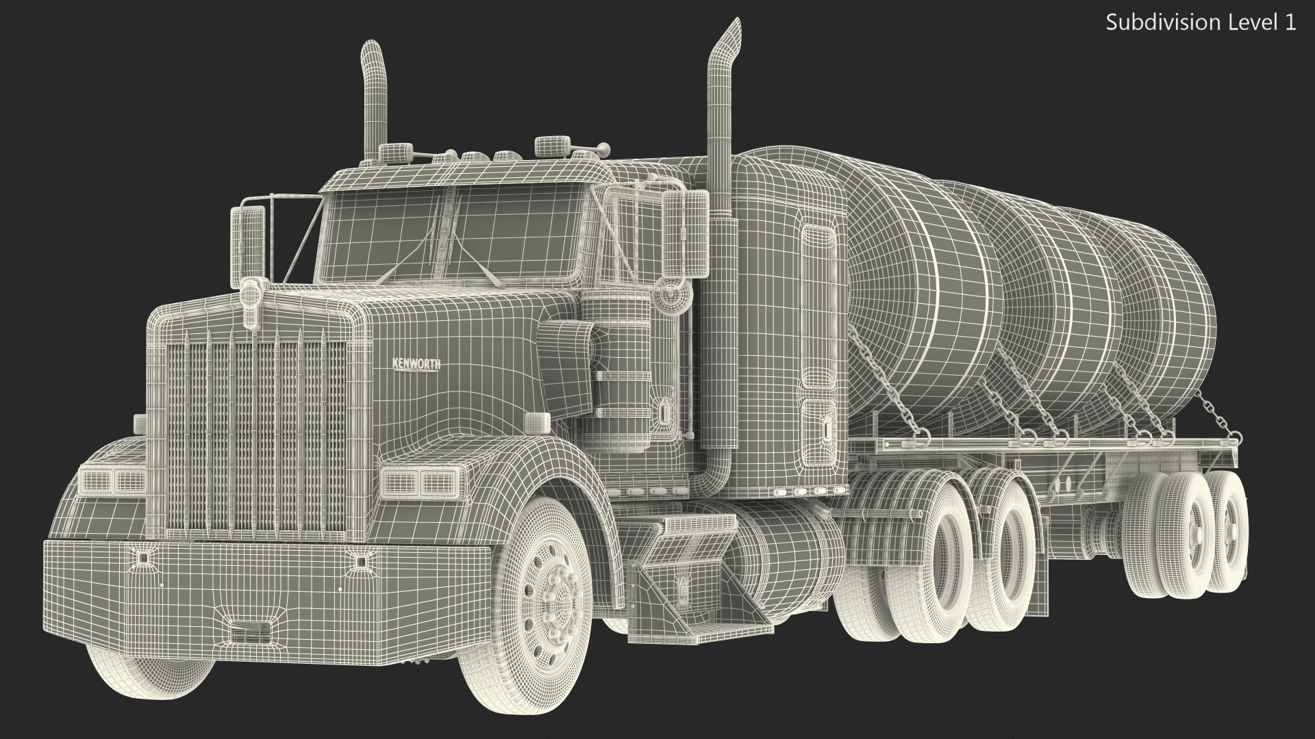 Truck with Steel Rolls 3D
