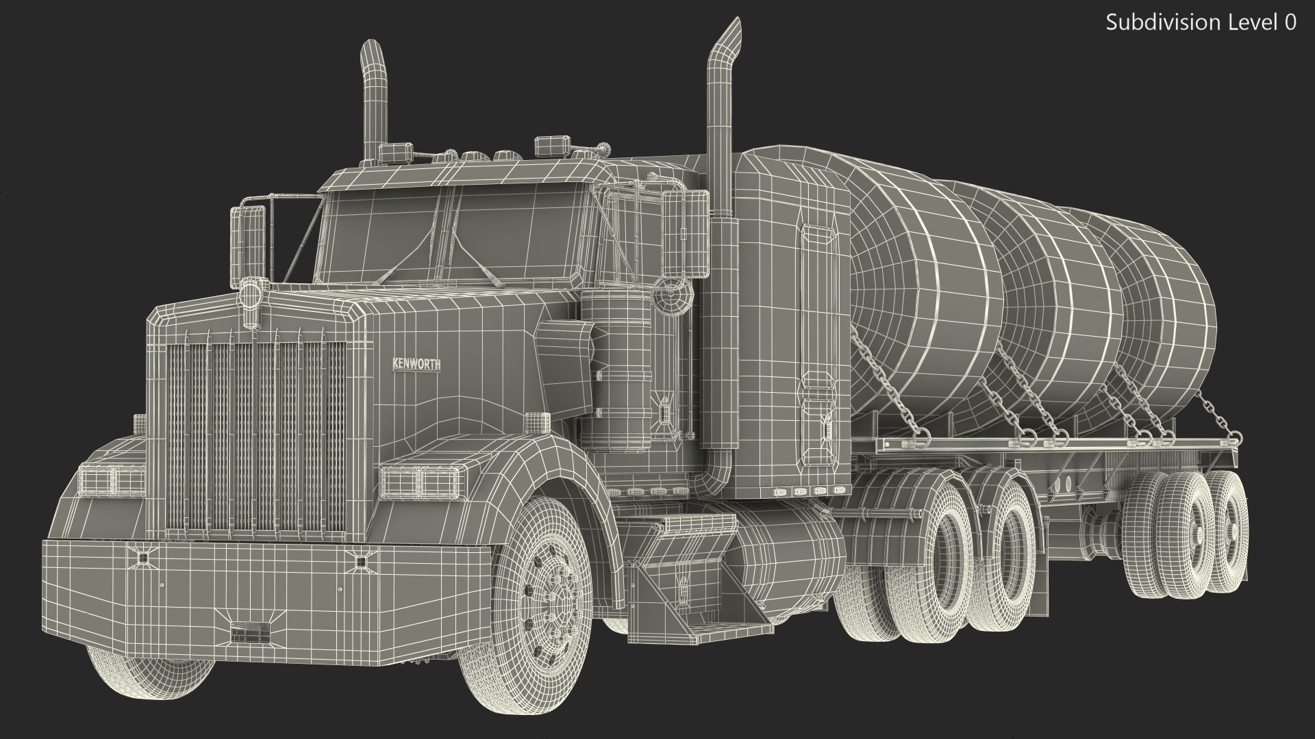 Truck with Steel Rolls 3D