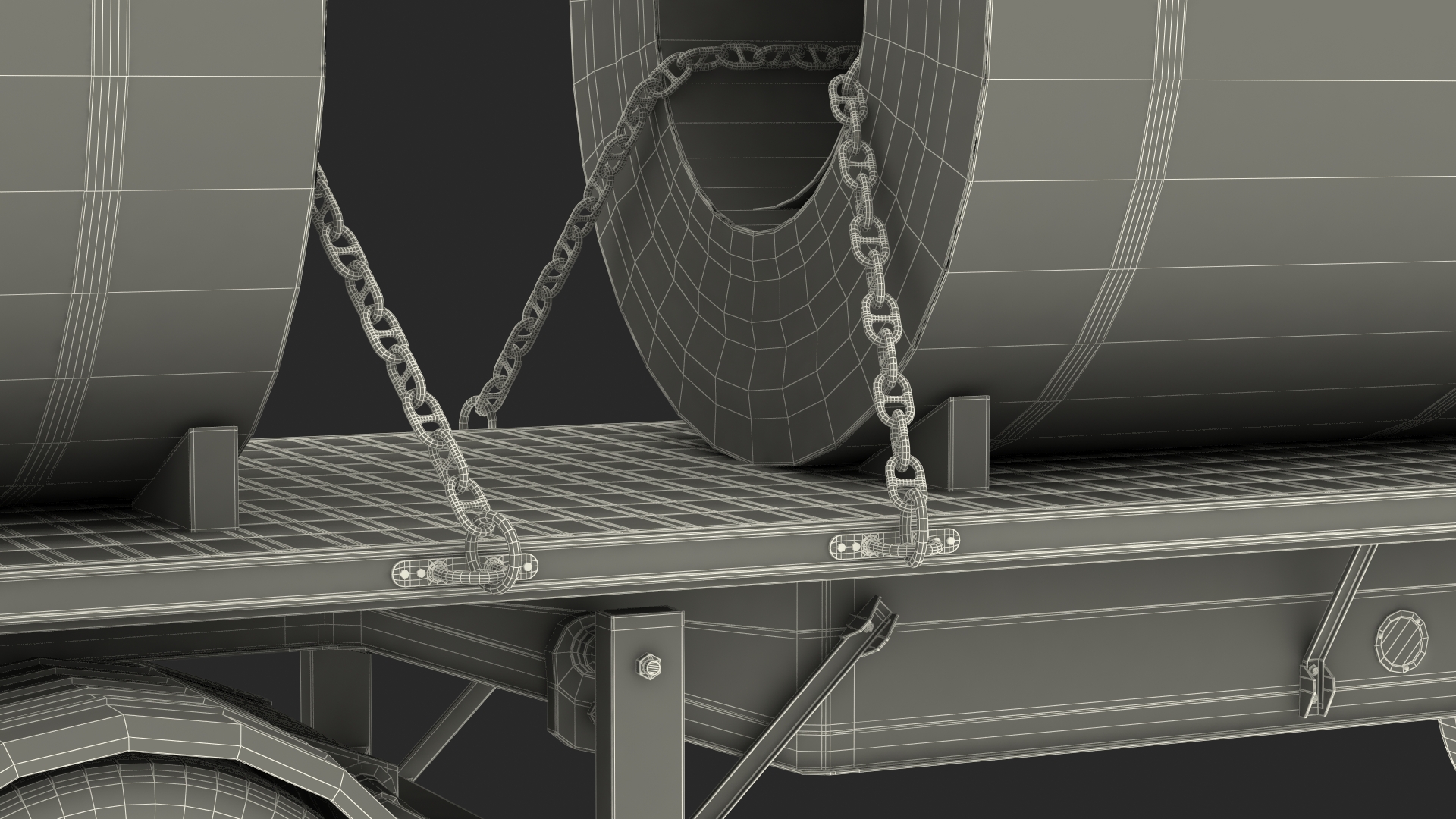 Truck with Steel Rolls 3D