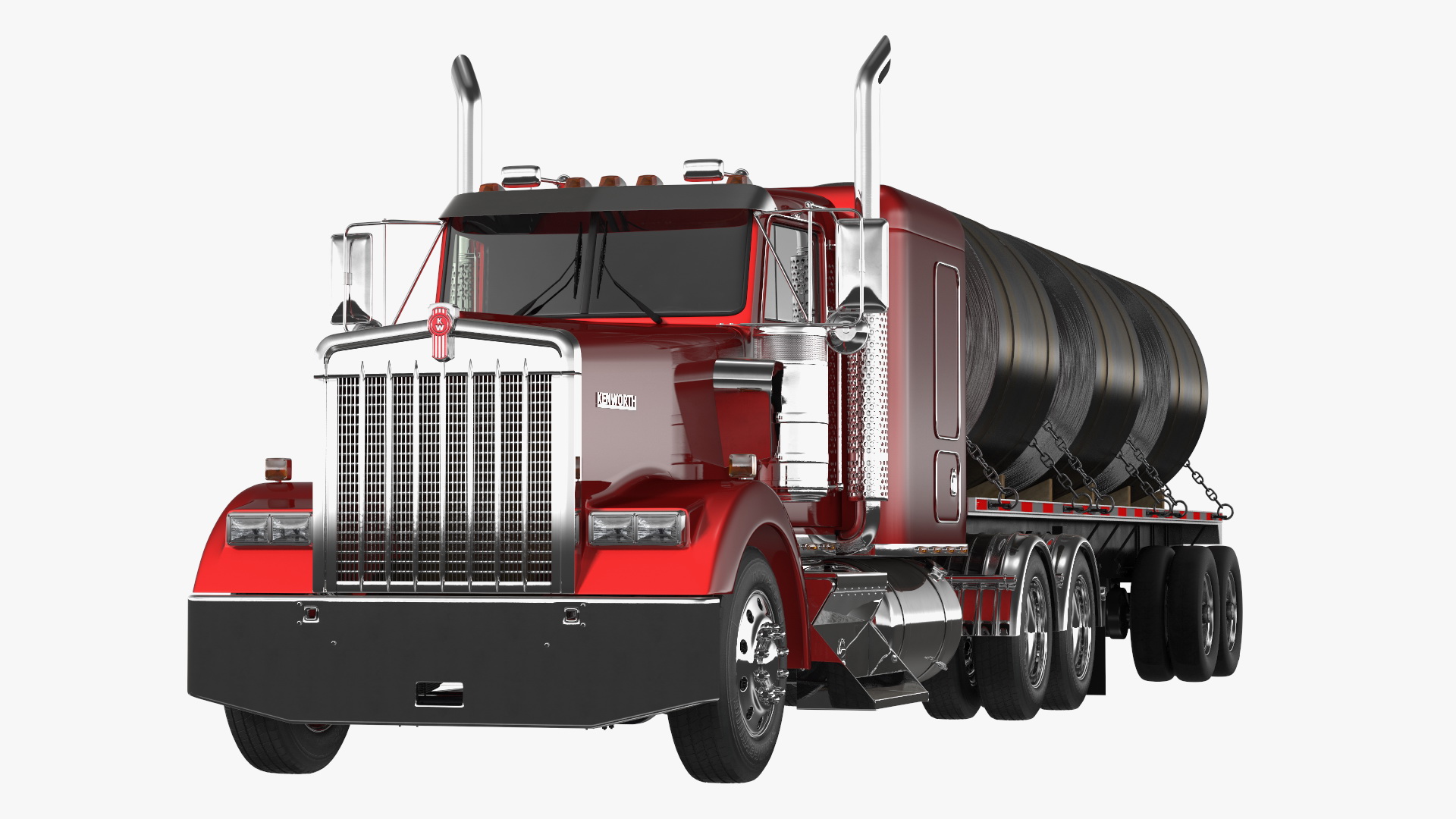 Truck with Steel Rolls 3D