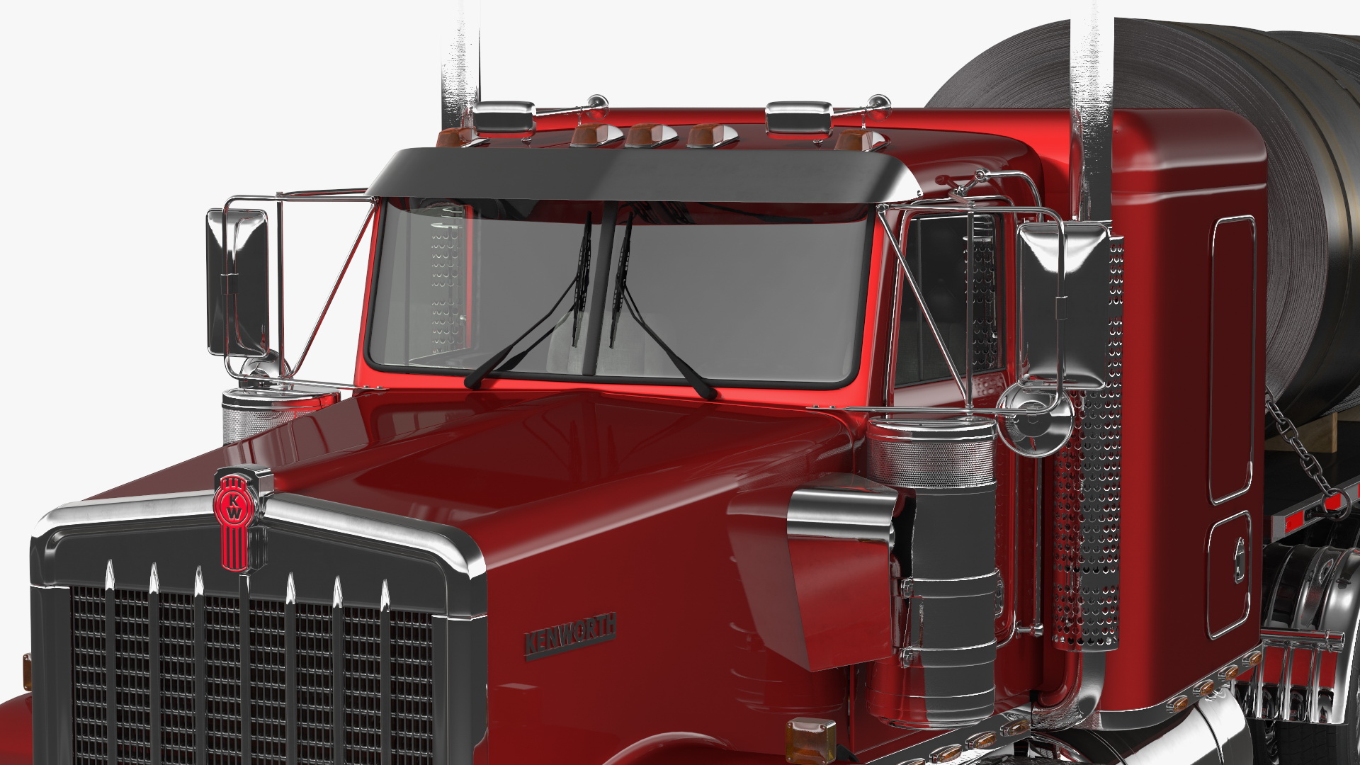 Truck with Steel Rolls 3D
