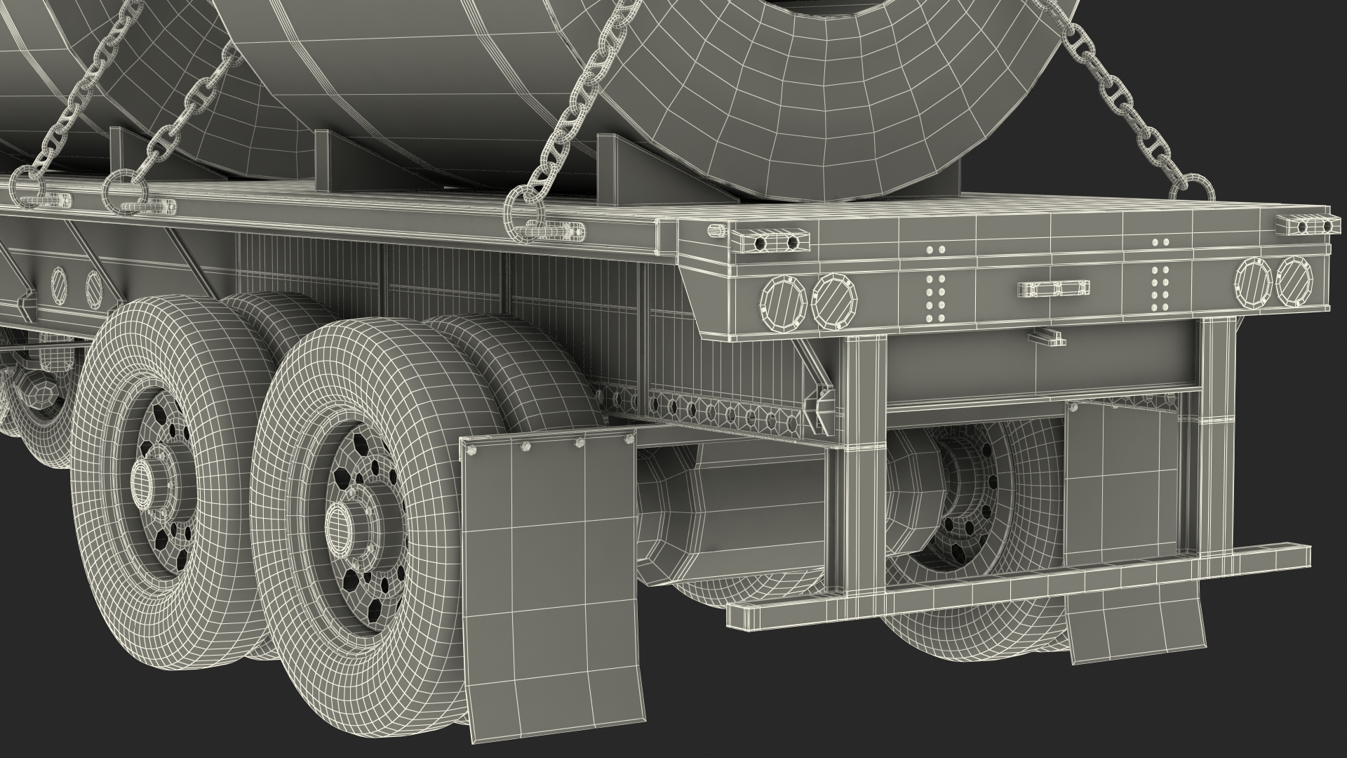 Truck with Steel Rolls 3D