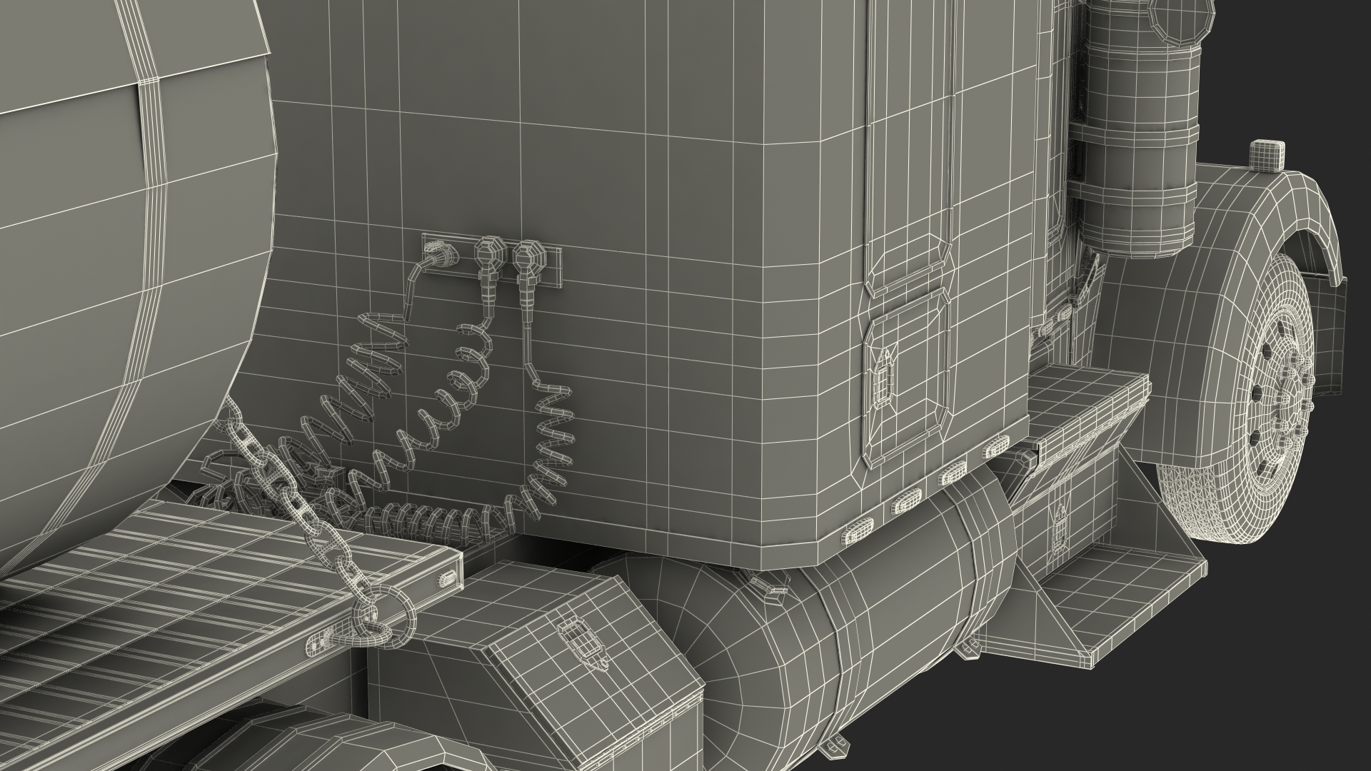 Truck with Steel Rolls 3D