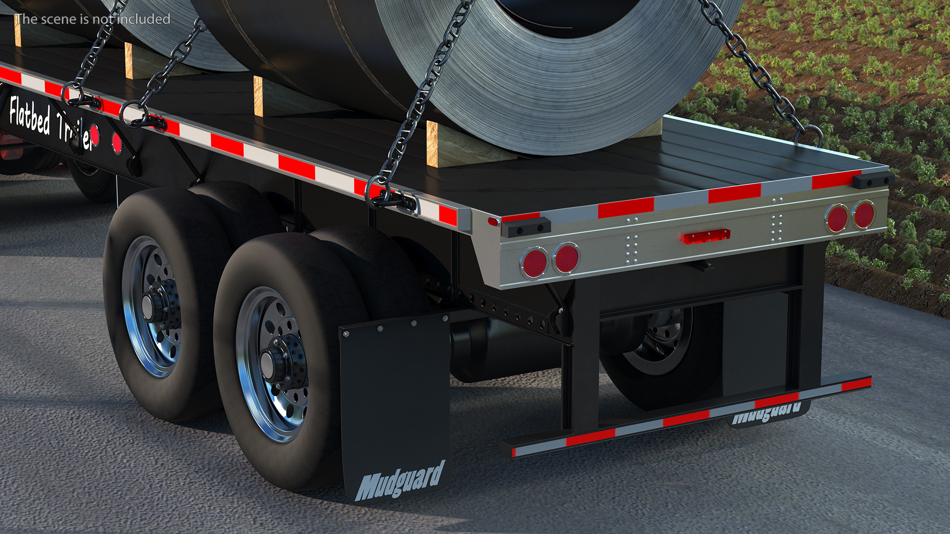 Truck with Steel Rolls 3D