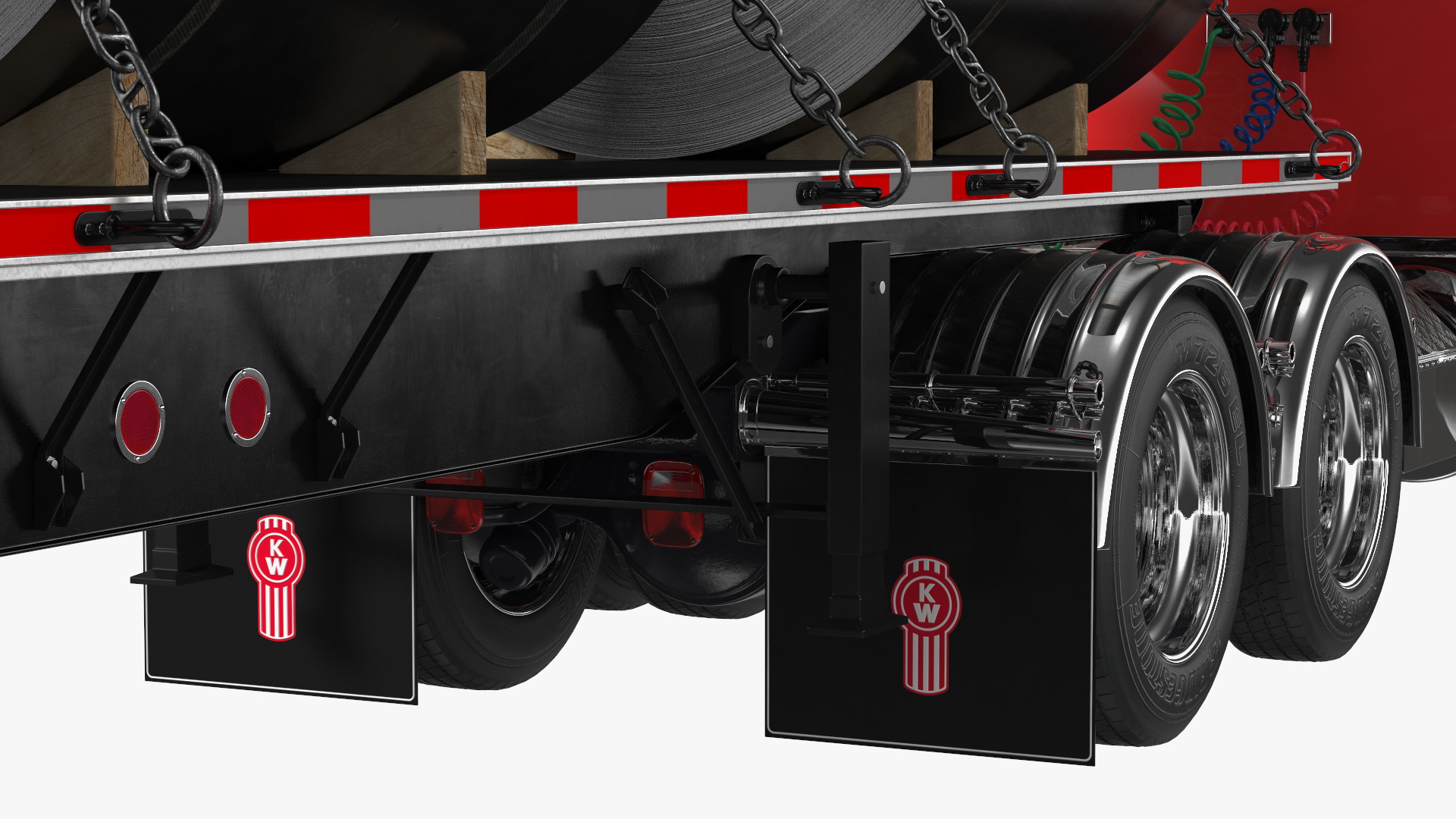Truck with Steel Rolls 3D