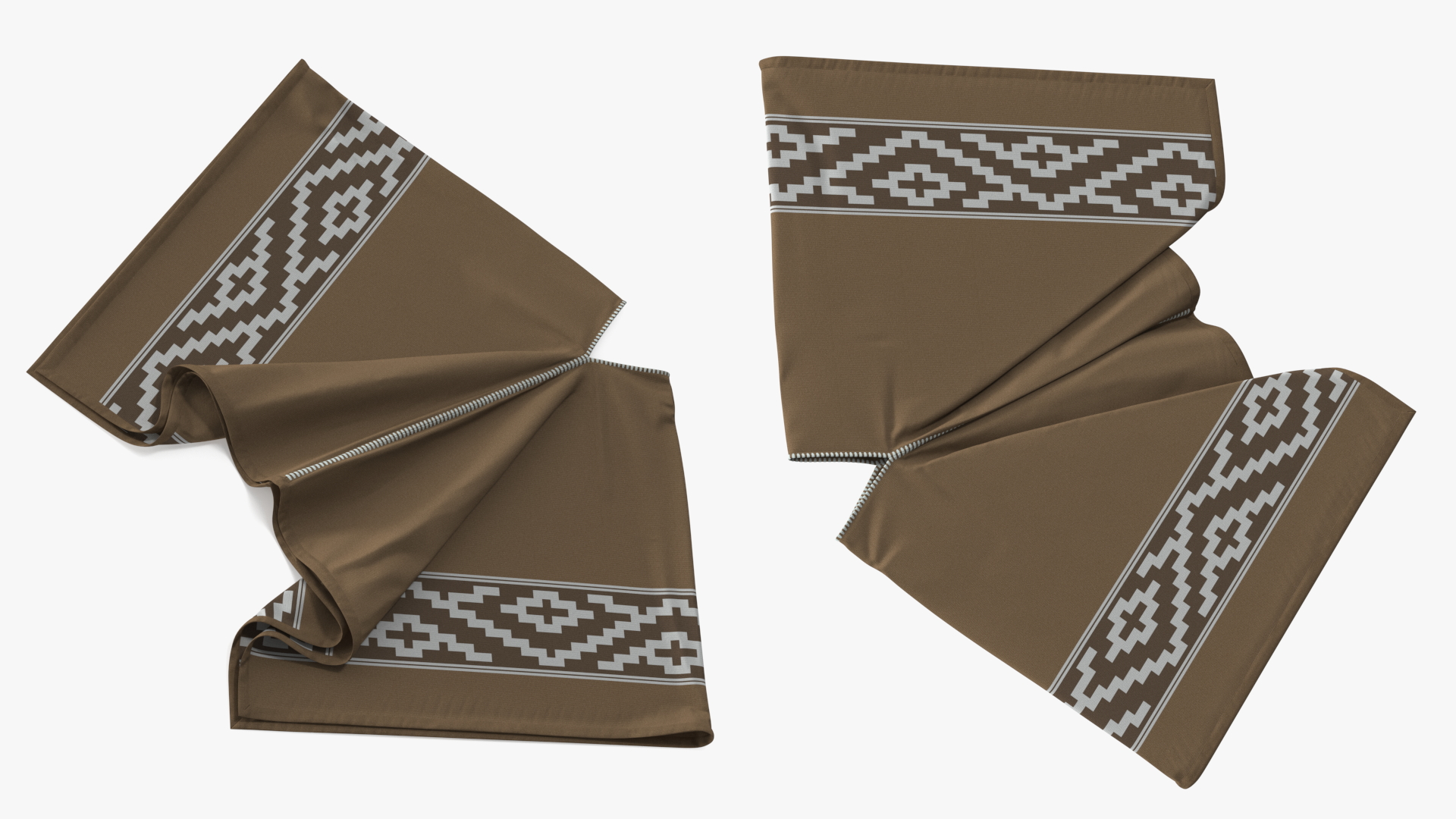 3D Ornamented Poncho Lying model