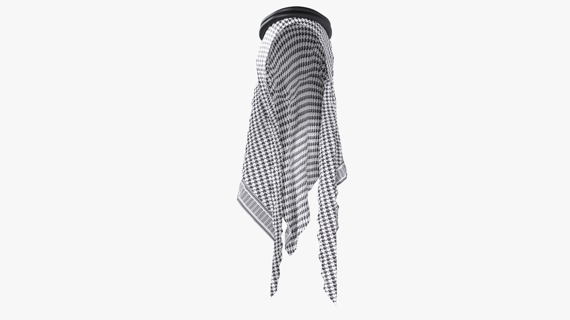 3D Black Traditional Arabic Hat model