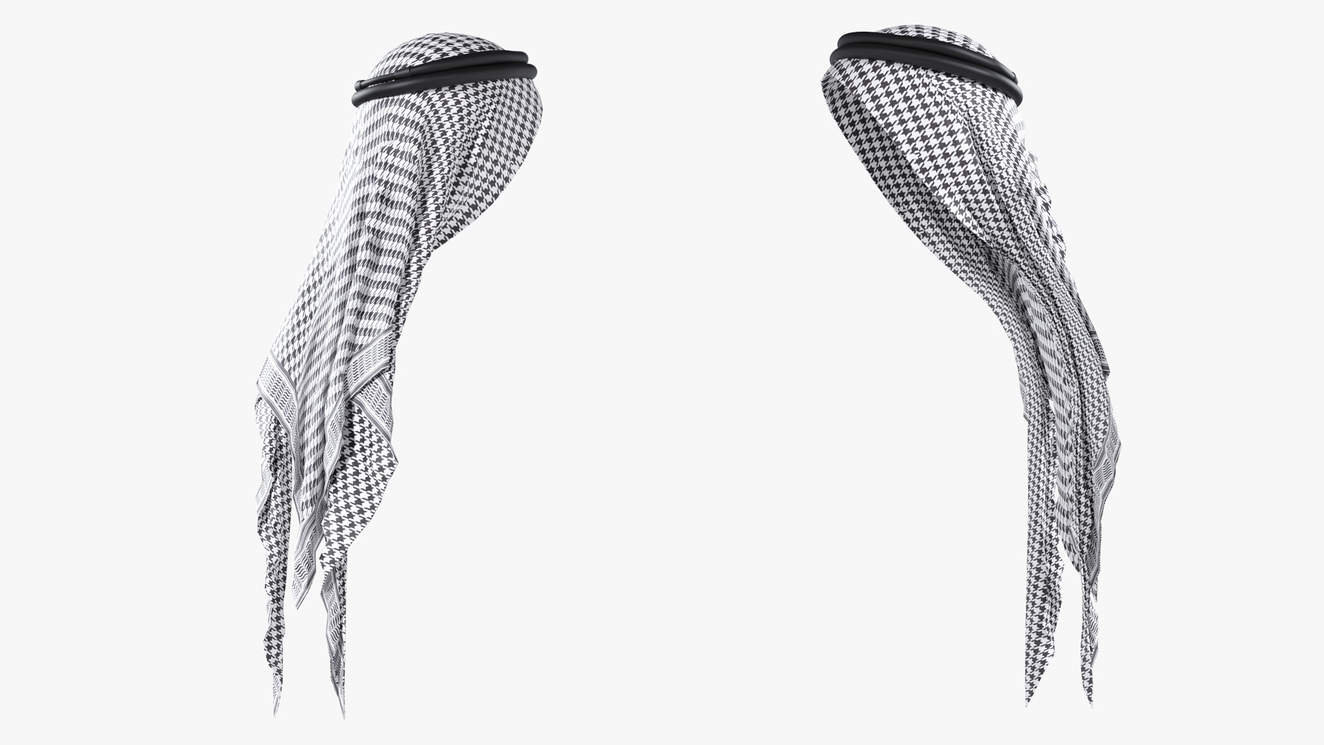 3D Black Traditional Arabic Hat model